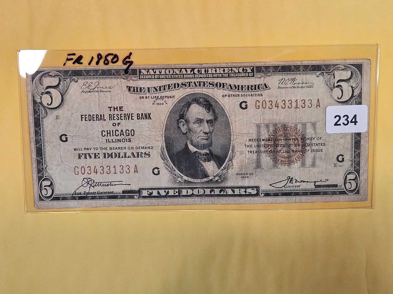 Series of 1929 Five Dollar National Currency (1 of 2)