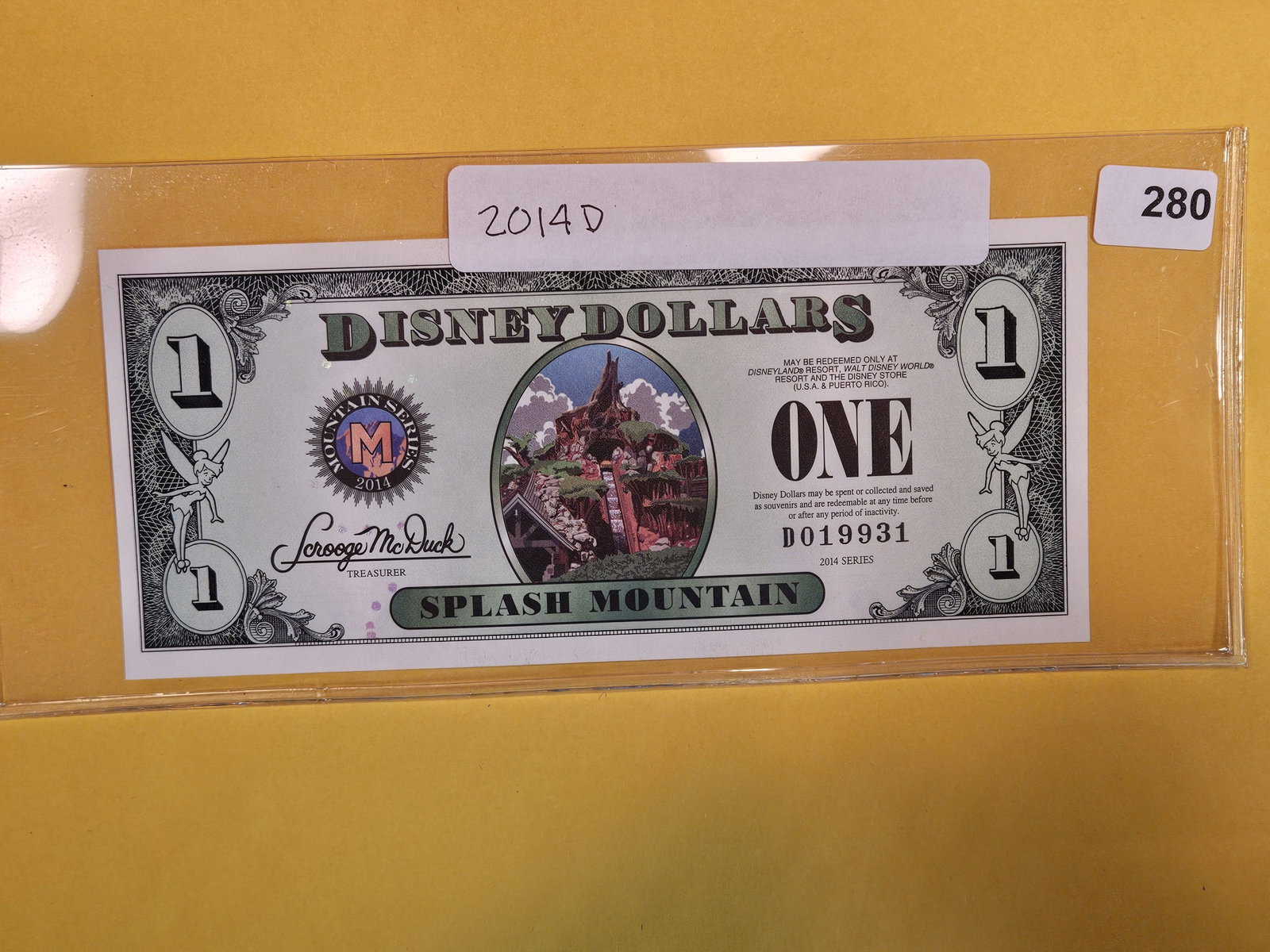 DISNEY DOLLAR!: Crisp Uncirculated 2014-D One Dollar. The last of the Disney Dollars! Scarce piece