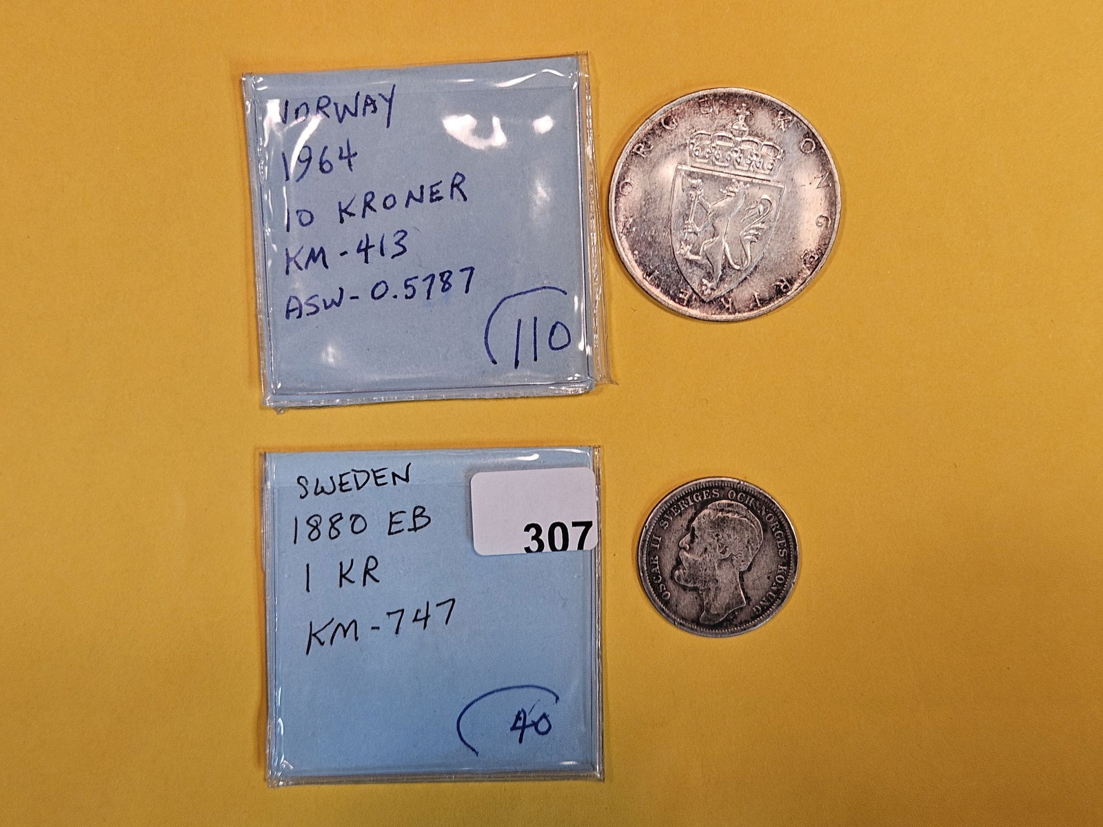 Two more Scandinavian silver coins (1 of 5)