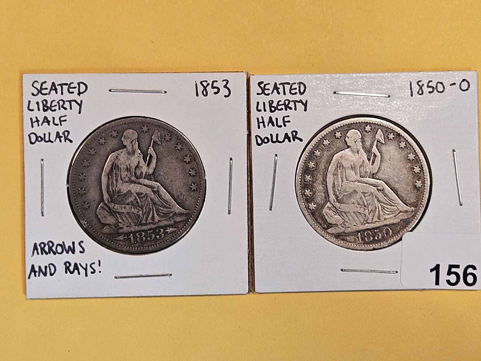 Two little better date Seated Liberty Half Dollars (1 of 3)
