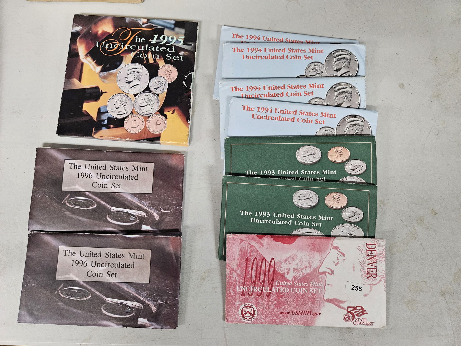 Ten US Mint Sets in OGP (1 of 1)