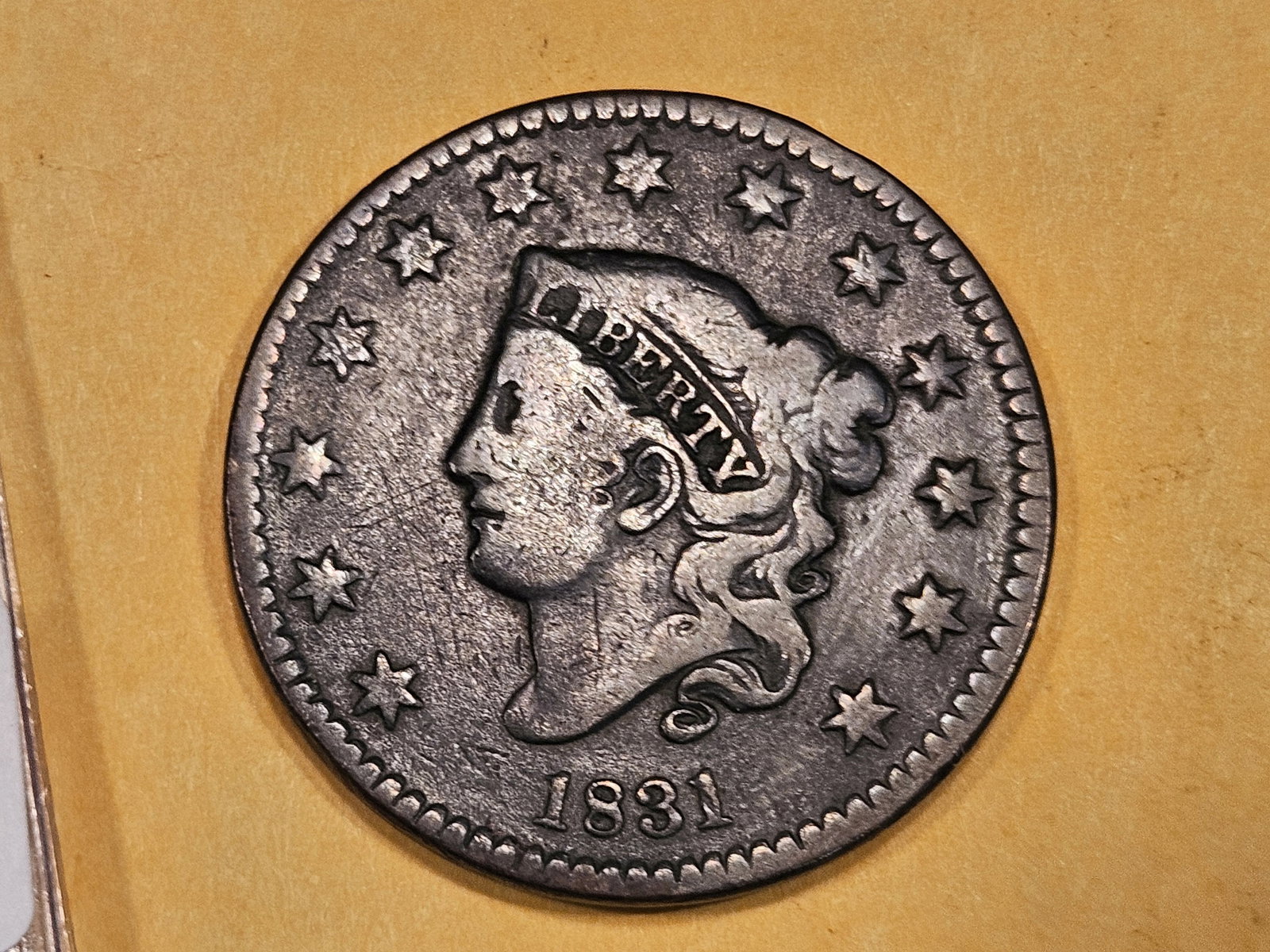 1841 Large Cent in Fine - 15 (1 of 5)