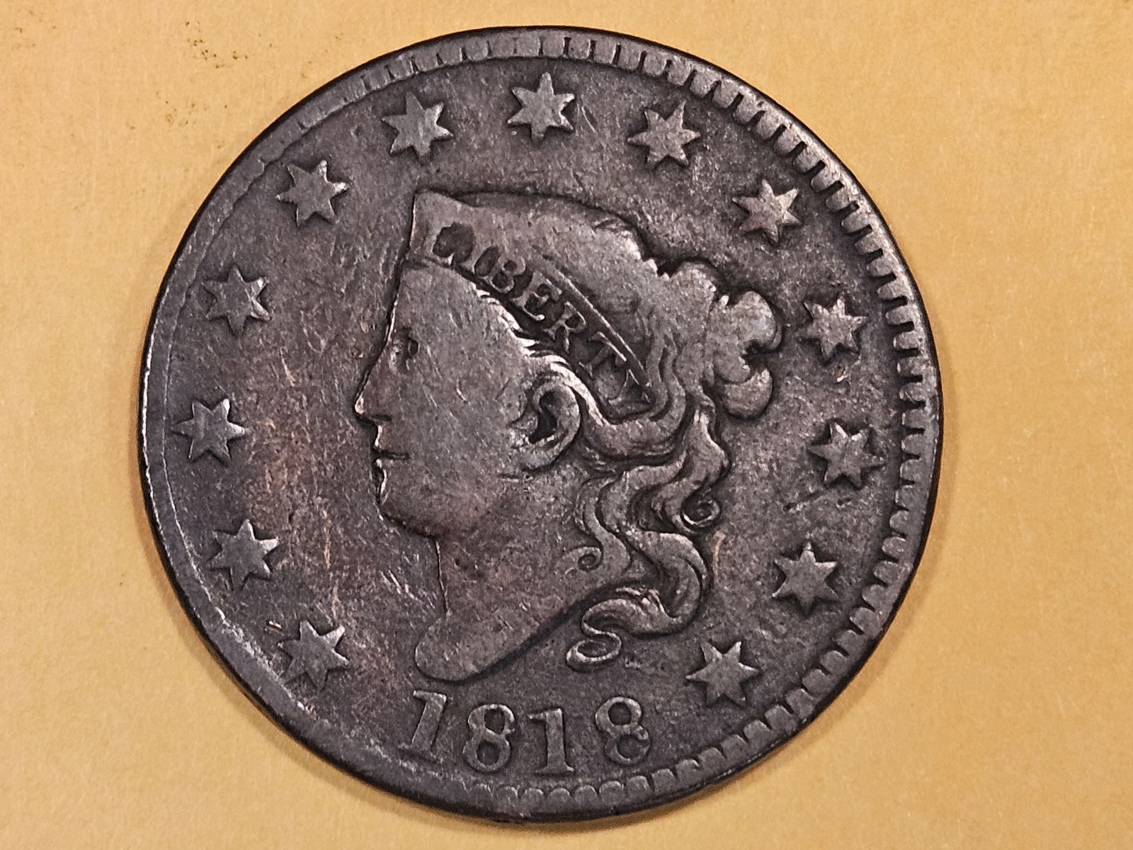 1818 Coronet Head large Cent (1 of 3)