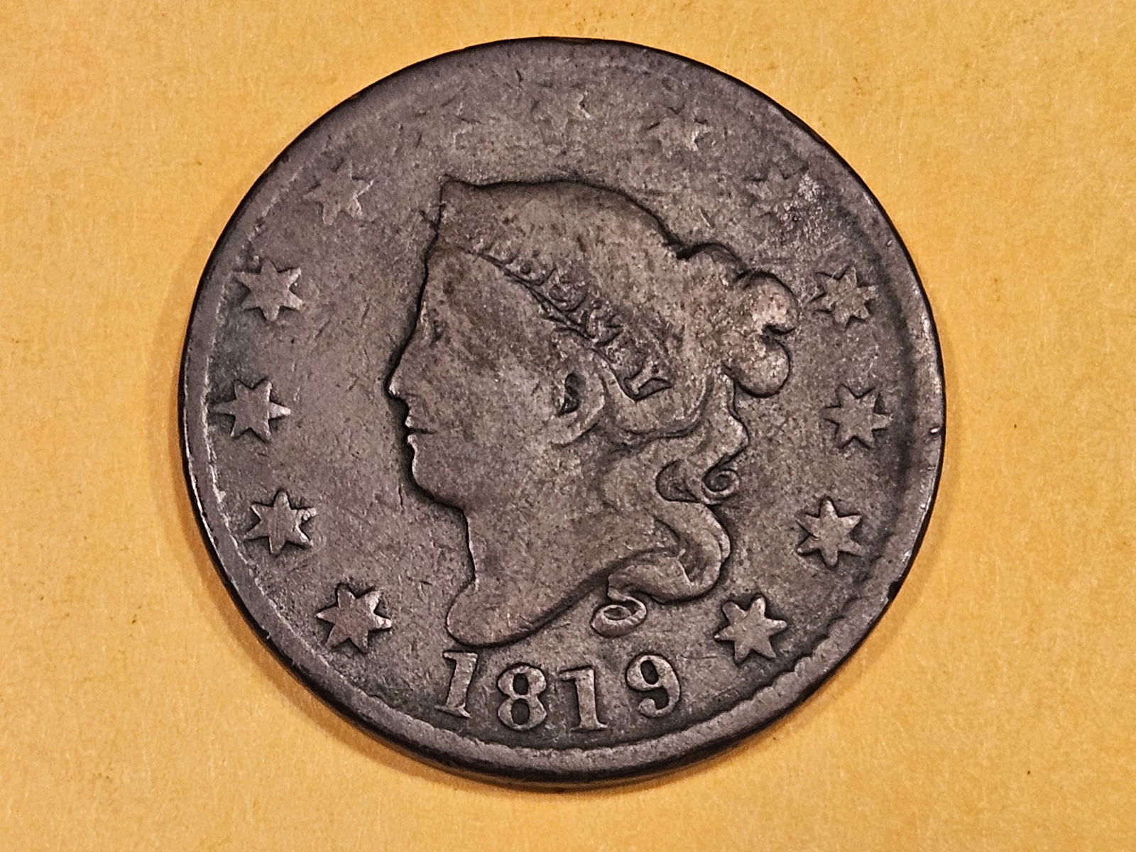1819 Coronet Head Large Cent (1 of 3)