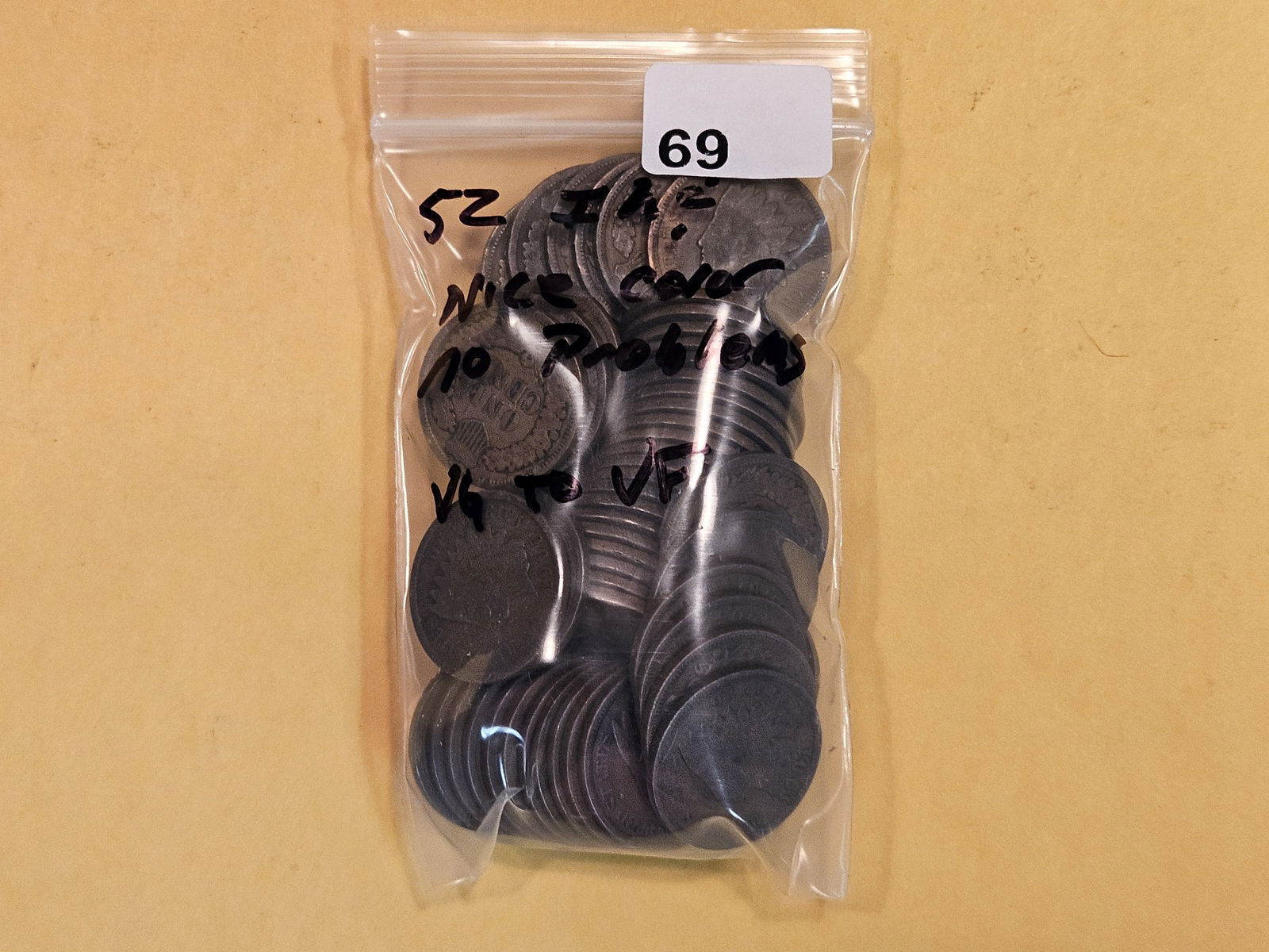 Fifty-two Indian cents (1 of 2)