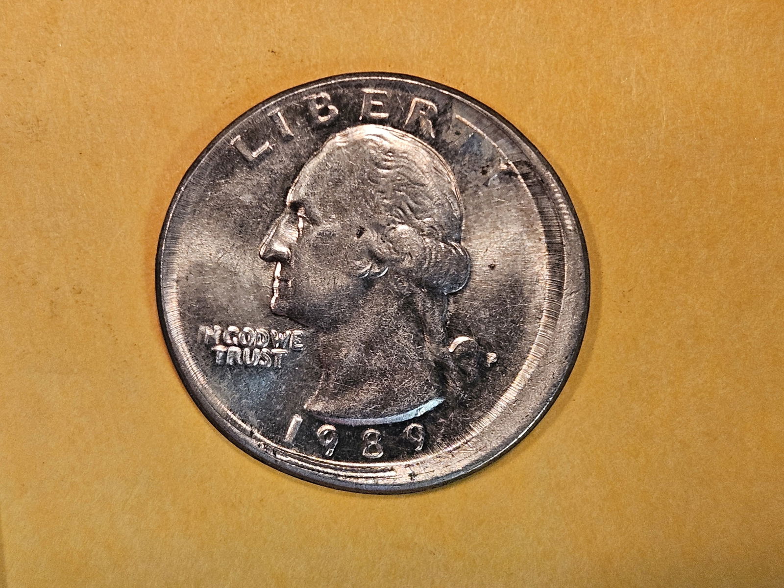 MINT ERROR! Very Choice Brilliant Uncirculated 1989 Washington Quarter (1 of 5)