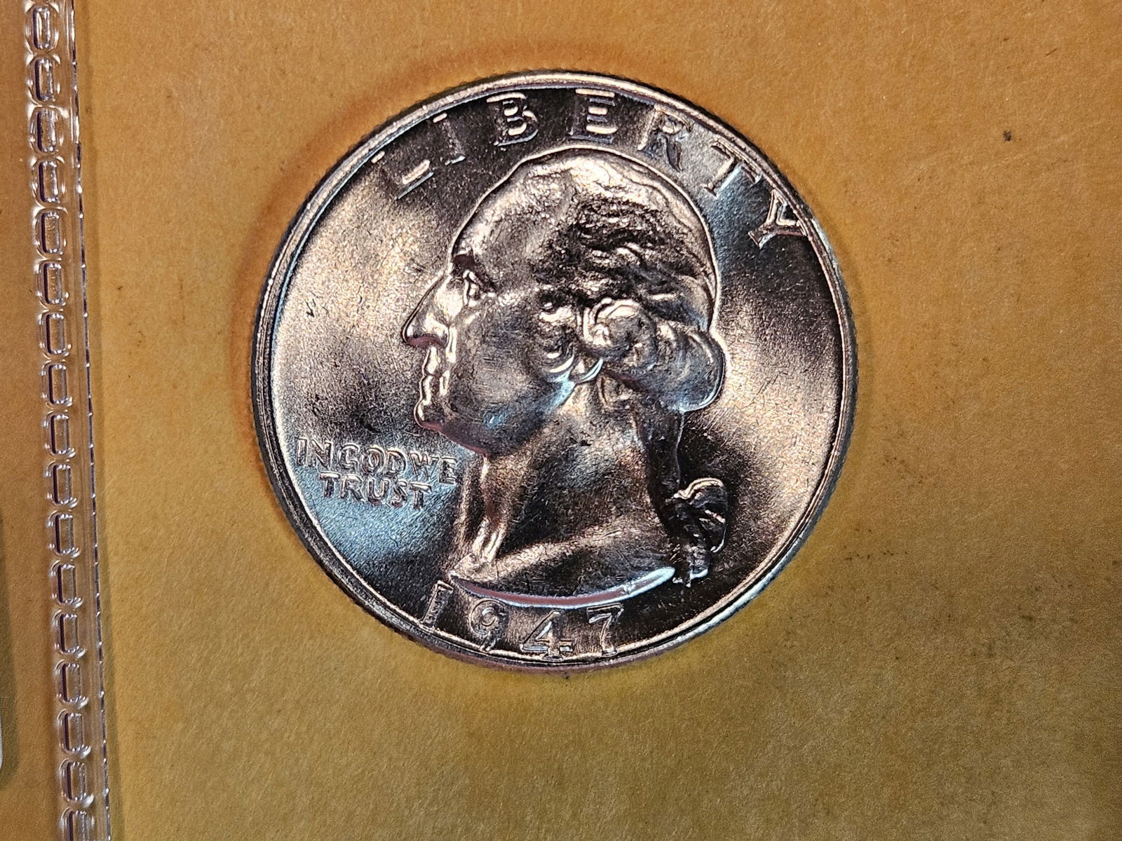 Very Choice Brilliant Uncirculated 1947 Washington Quarter (1 of 5)