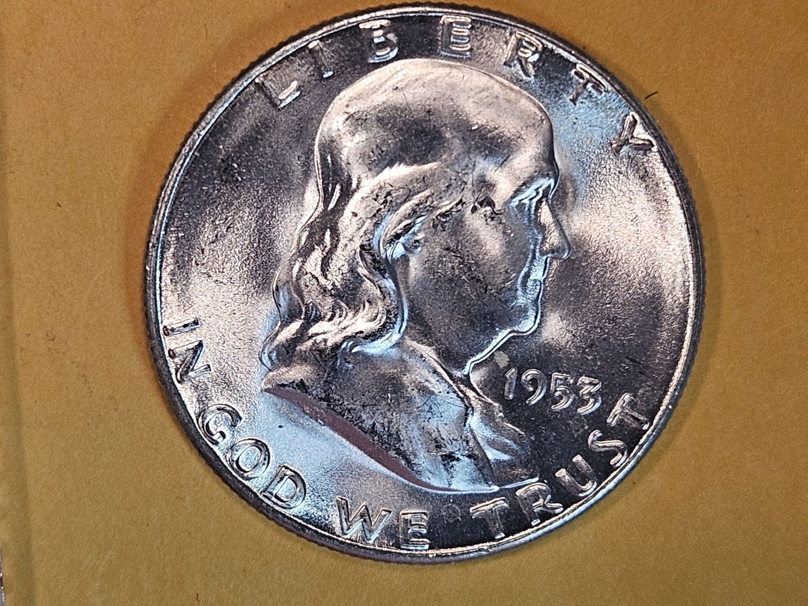 GEM Brilliant Uncirculated 1953-S Franklin Half Dollar (1 of 6)