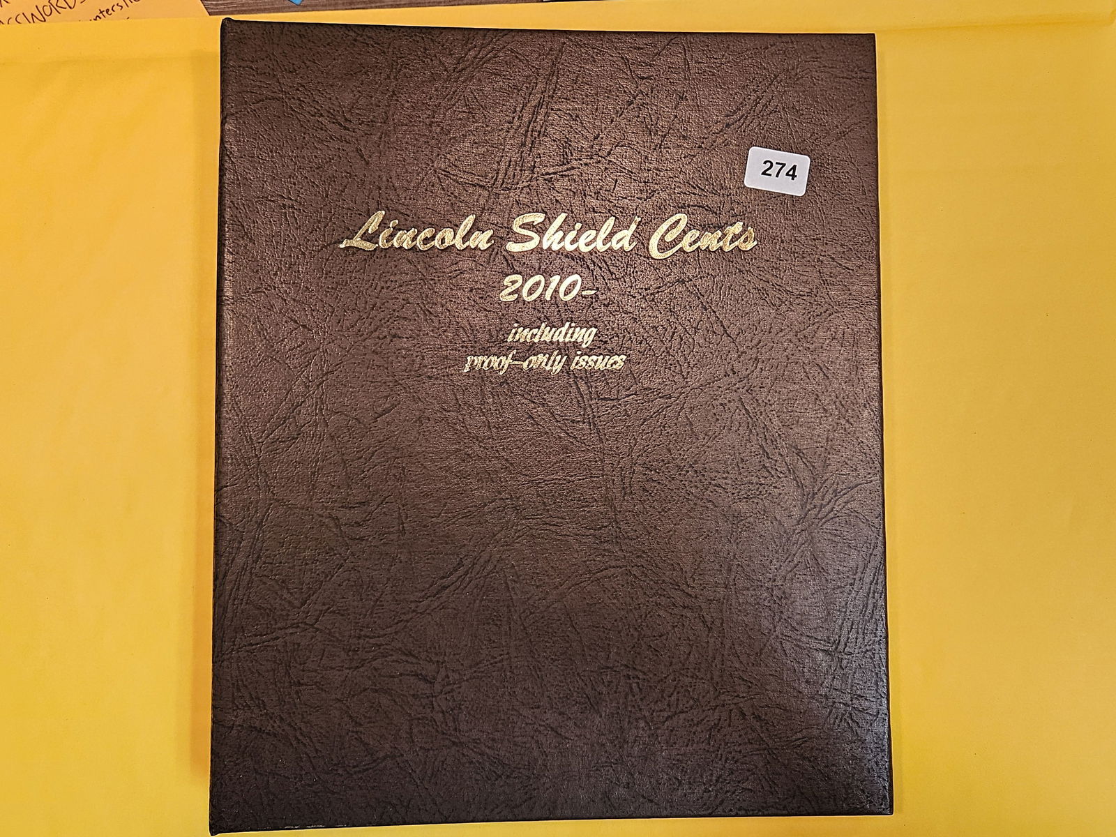 Partially complete Lincoln Shield Cent album (1 of 2)