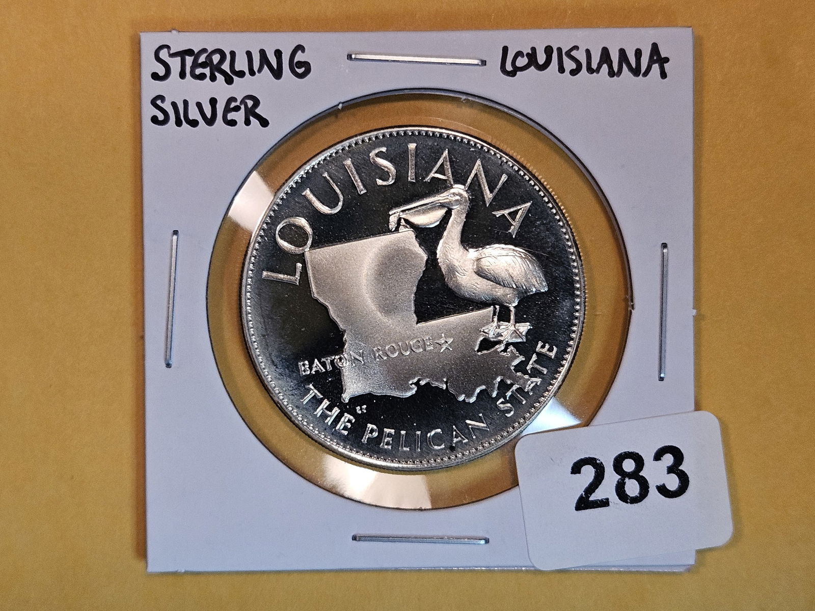 Sterling Silver Proof Franklin Mint Statehood Coin (1 of 2)