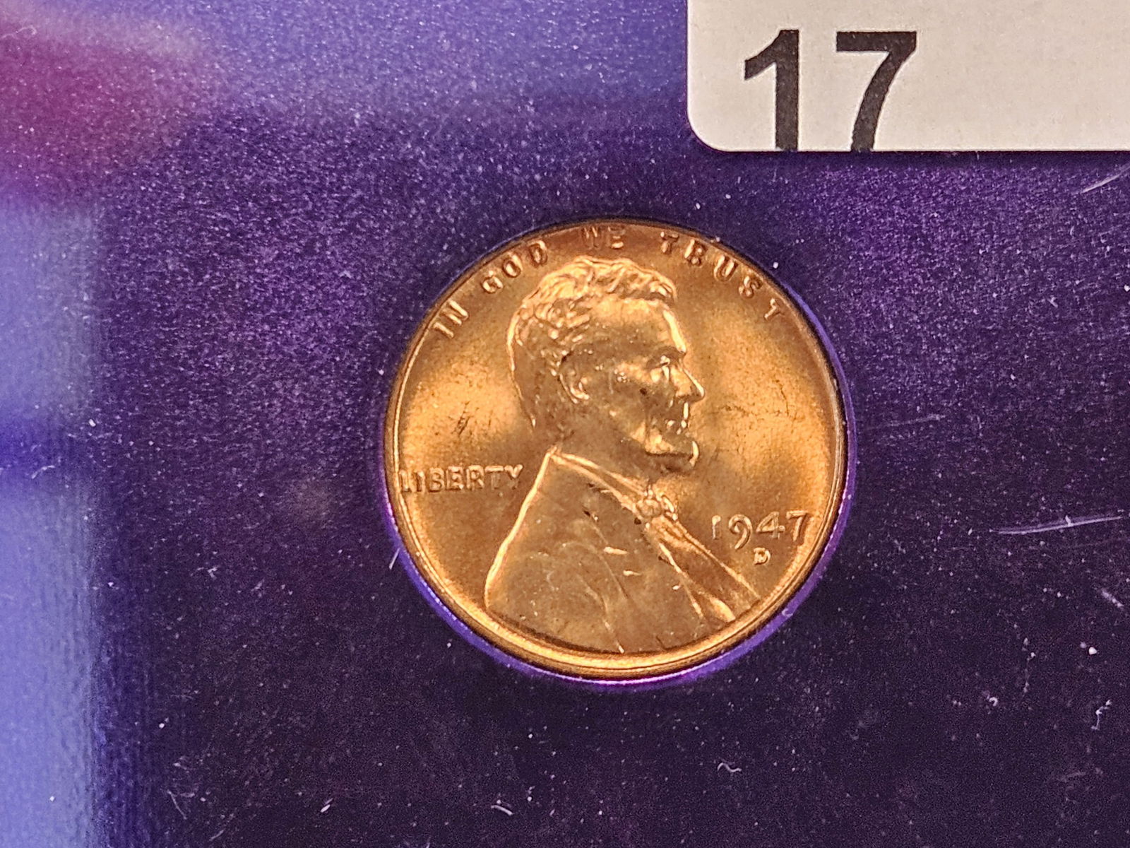 GEM! NGC 1947-D Wheat Cent in Mint State 65 Red (1 of 4)