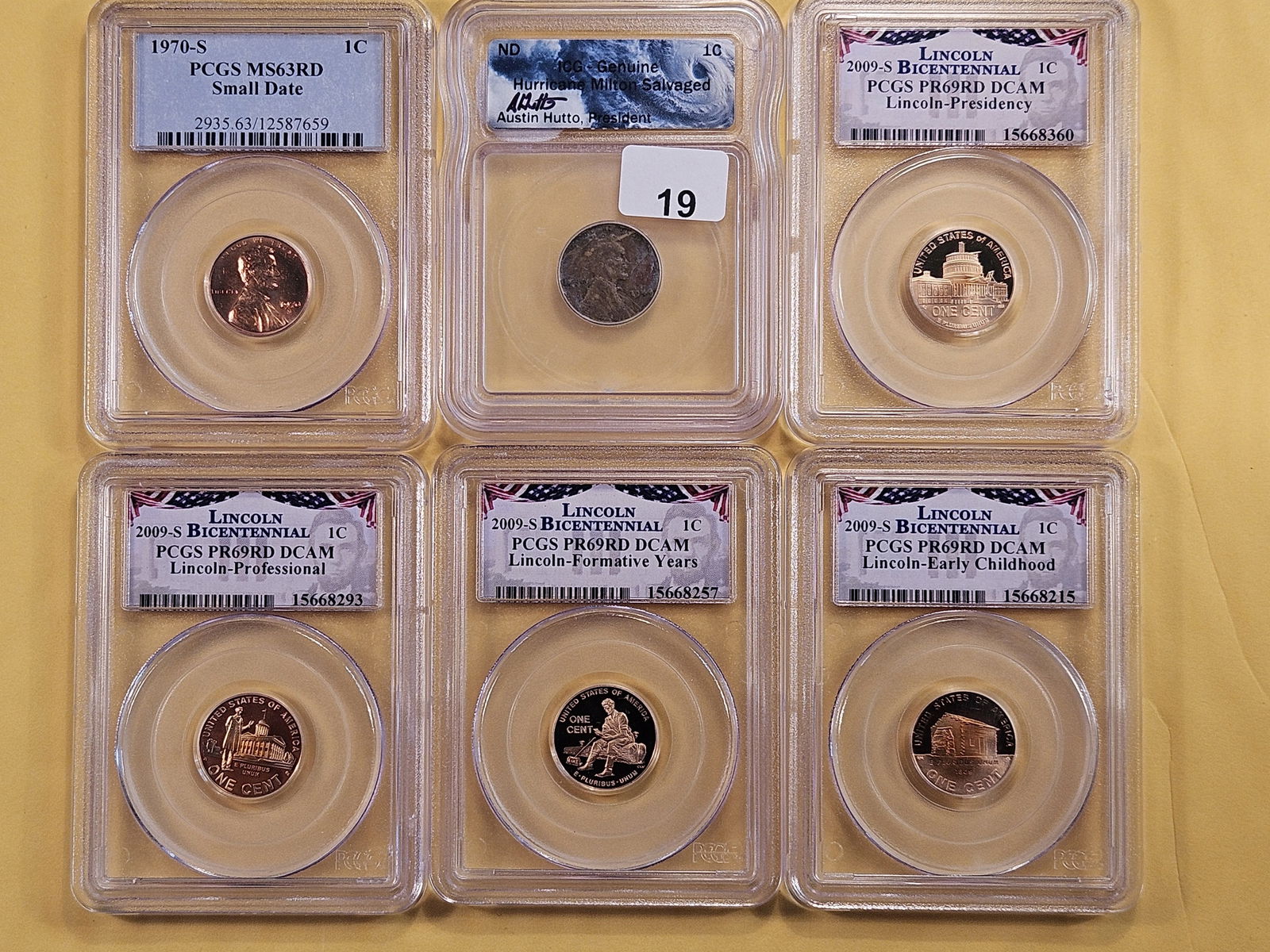 Five PCGS and an ICG Graded Lincoln Cents (1 of 6)