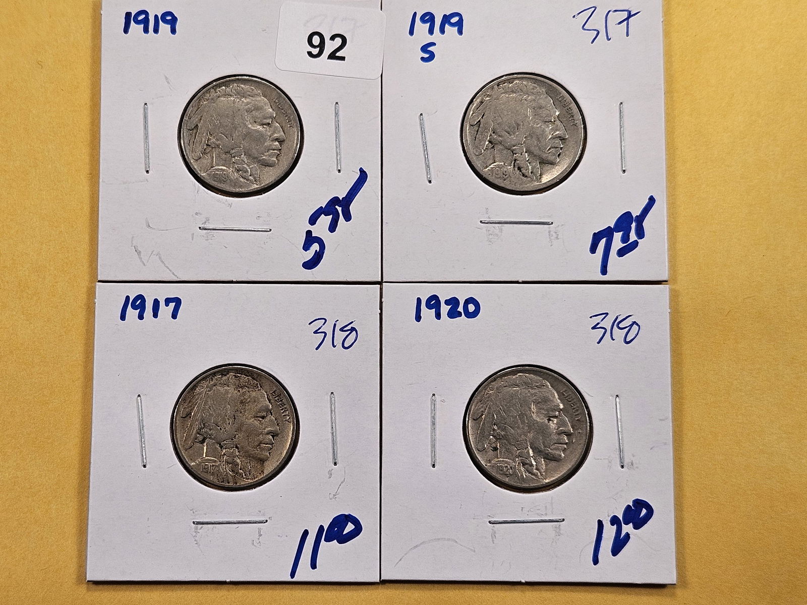 Four Little Better Date Buffalo Nickels (1 of 8)