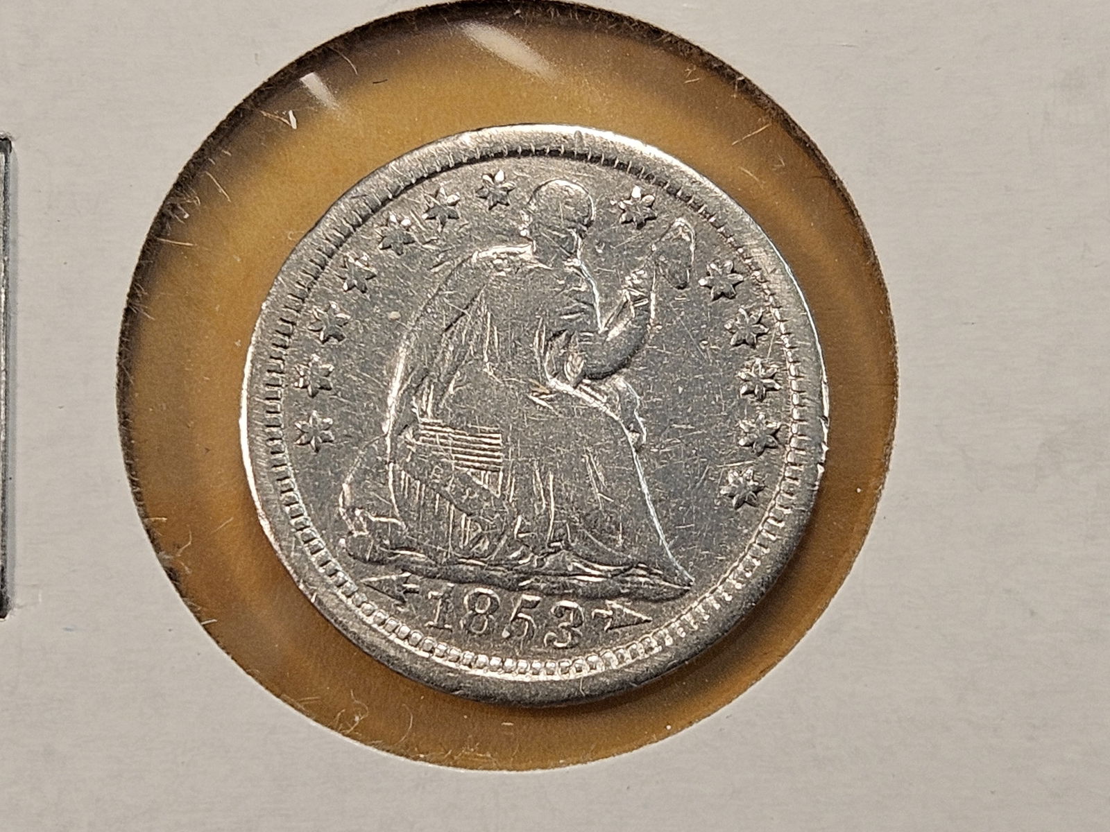 1853 Arrows Seated Liberty Half Dime (1 of 4)