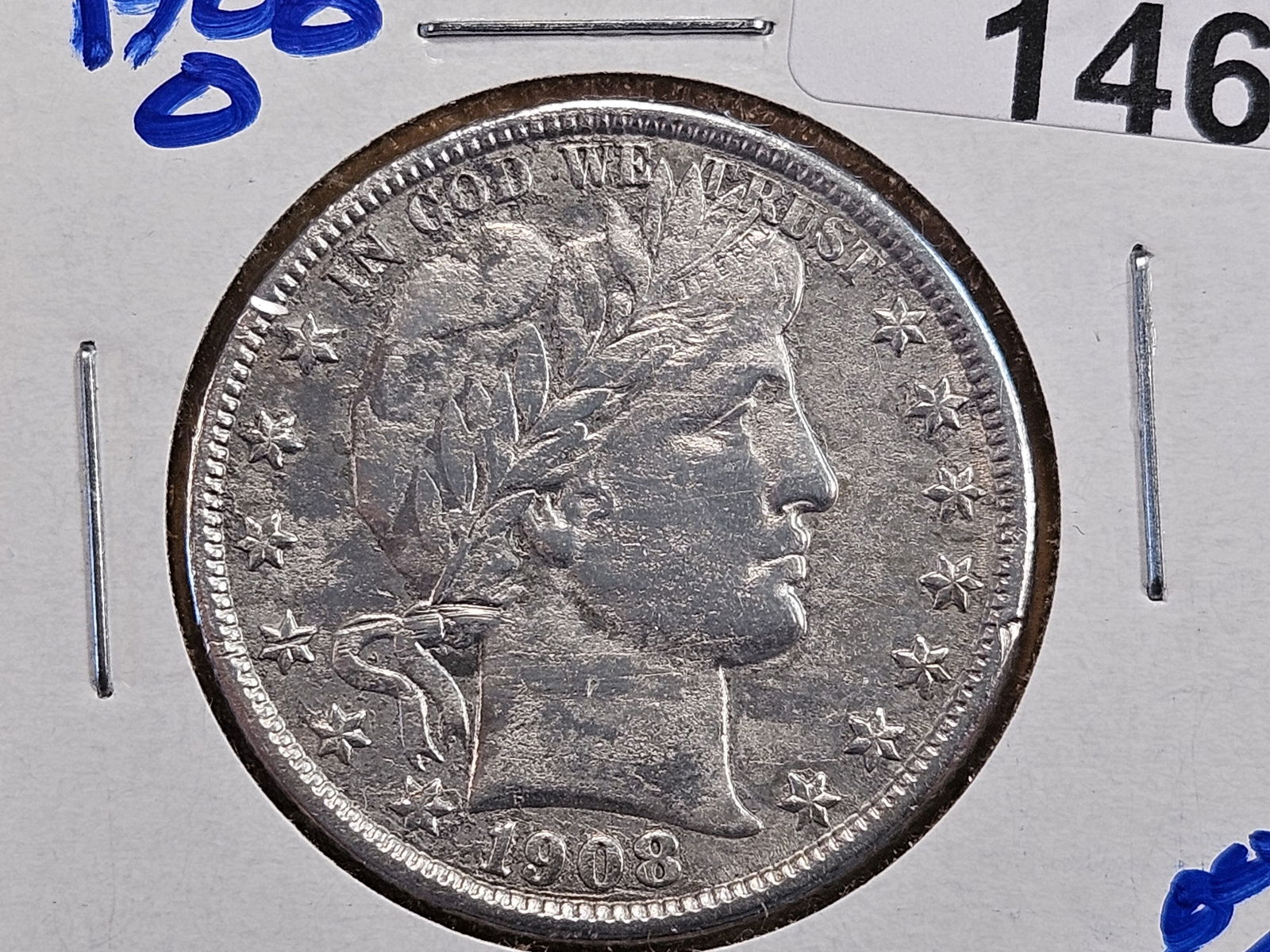 1908-O Barber Silver Half Dollar (1 of 4)