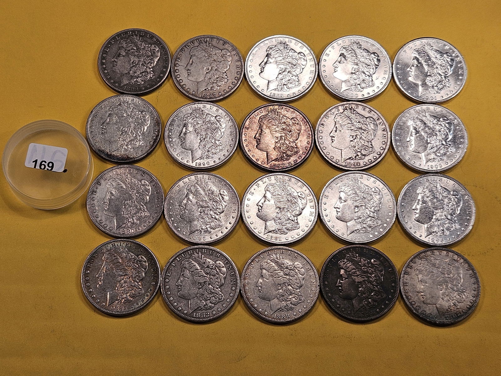 ** FULL ROLL ** Twenty Morgan Silver Dollars (1 of 6)