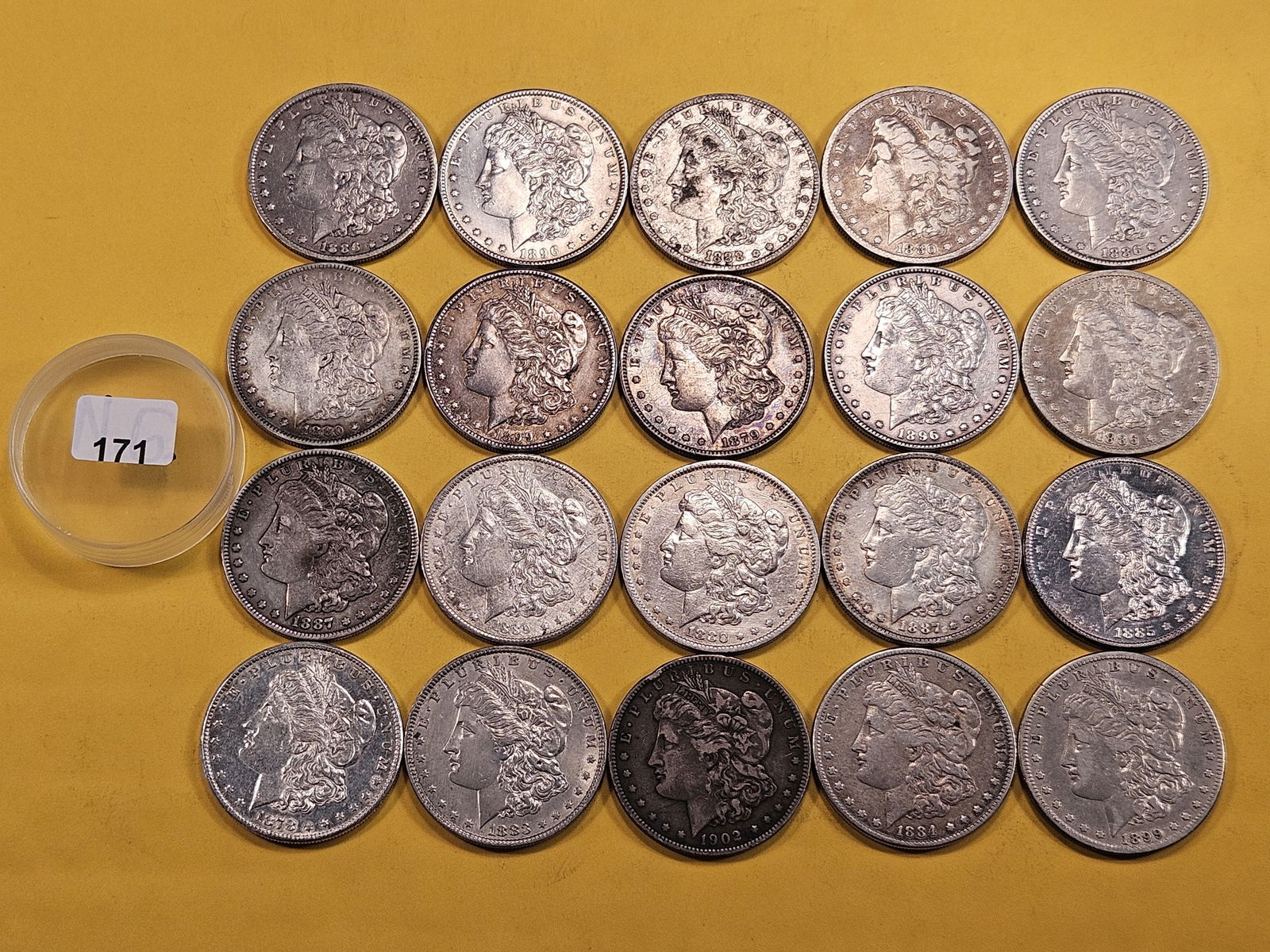 ** FULL ROLL ** Twenty Morgan Silver Dollars (1 of 6)