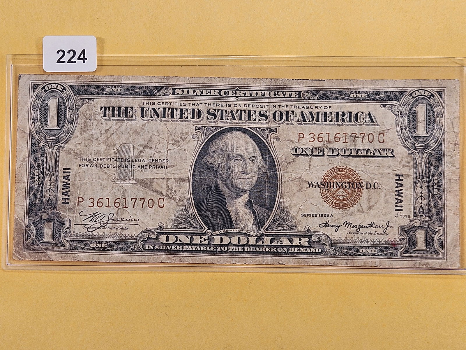 HAWAII! Series 1935-A One Dollar Silver Certificate (1 of 2)