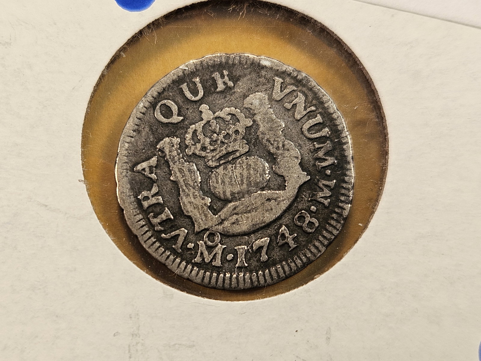 1748 Mexico Silver Half Real: KM# 69.2