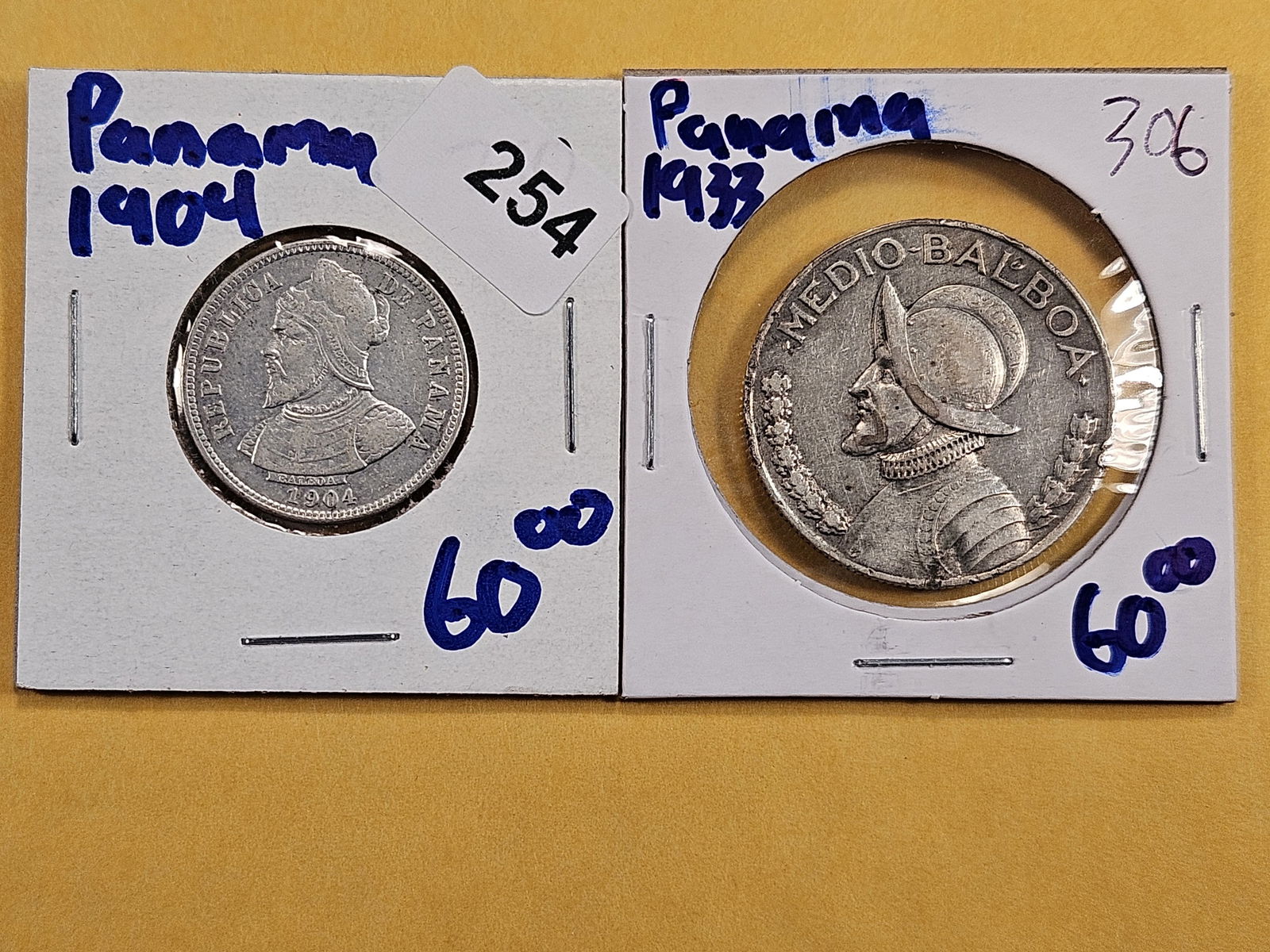 Two Silver Coins from Panama (1 of 6)