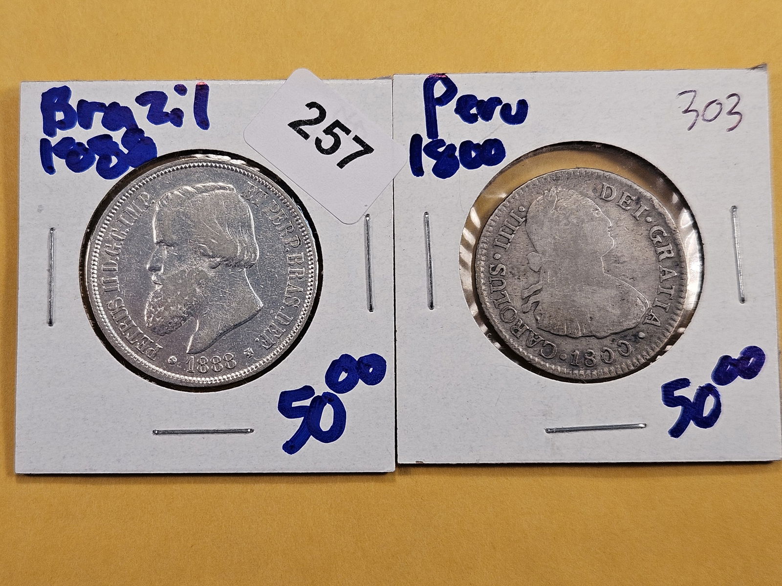 Two Foreign Silver Coins (1 of 6)