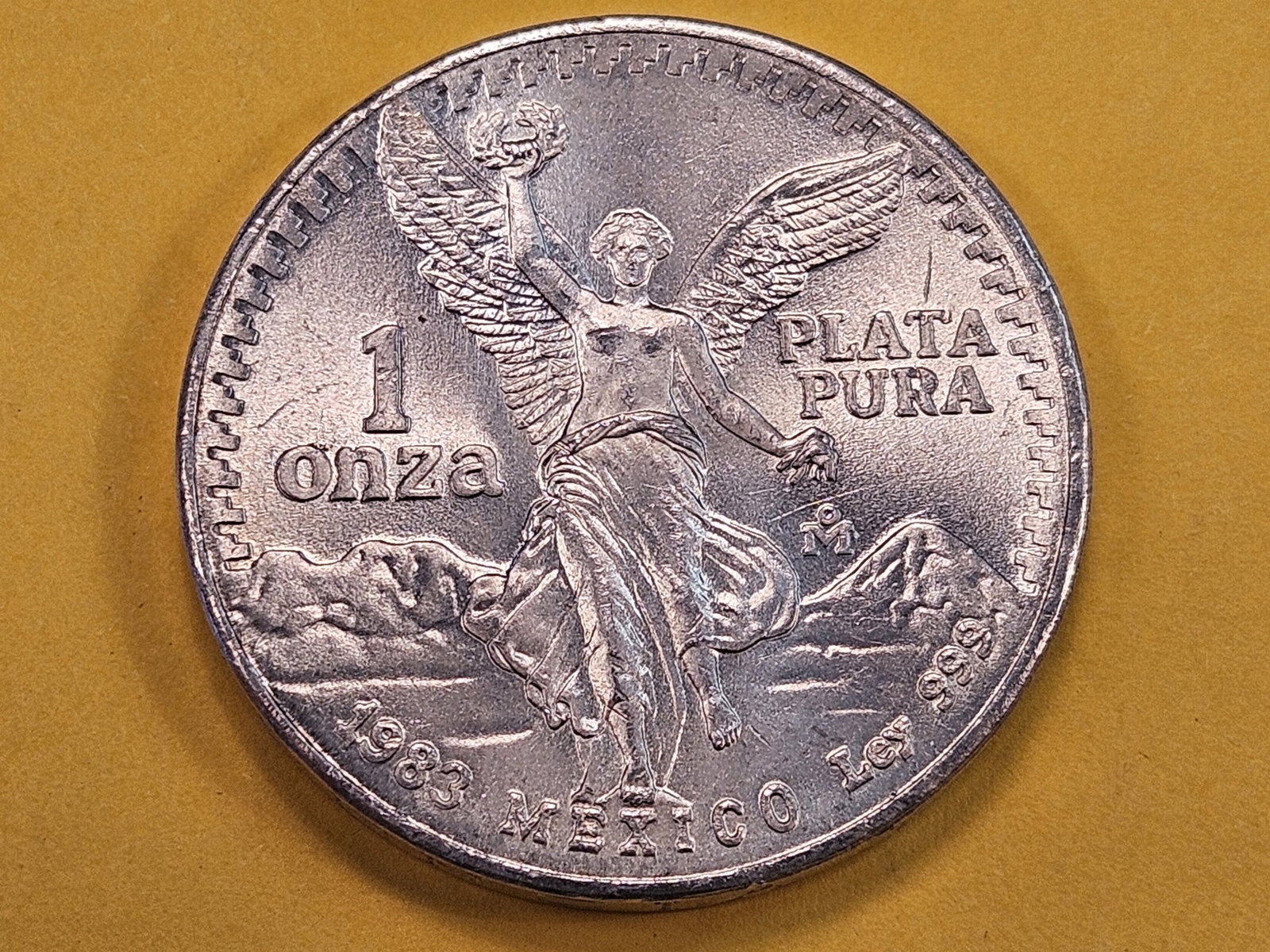 GEM Brilliant Uncirculated 1983 Mexico Silver Onza: Libertad