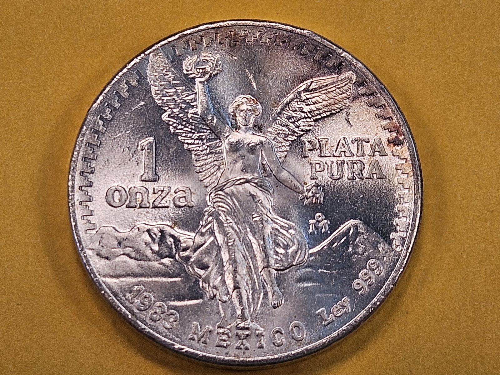 GEM Brilliant Uncirculated 1983 Mexico Silver Onza: Libertad