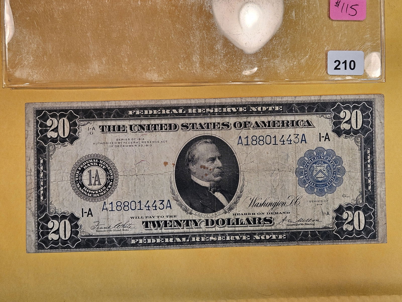 Series of 1914 Twenty Dollar Federal Reserve Note (1 of 2)
