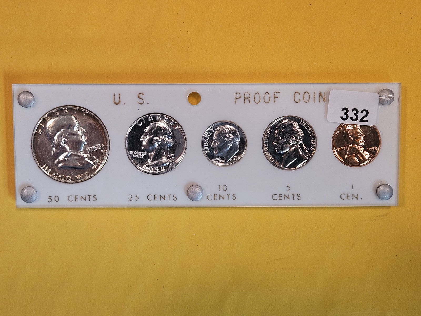 GEM 1958 US Silver proof Set (1 of 6)