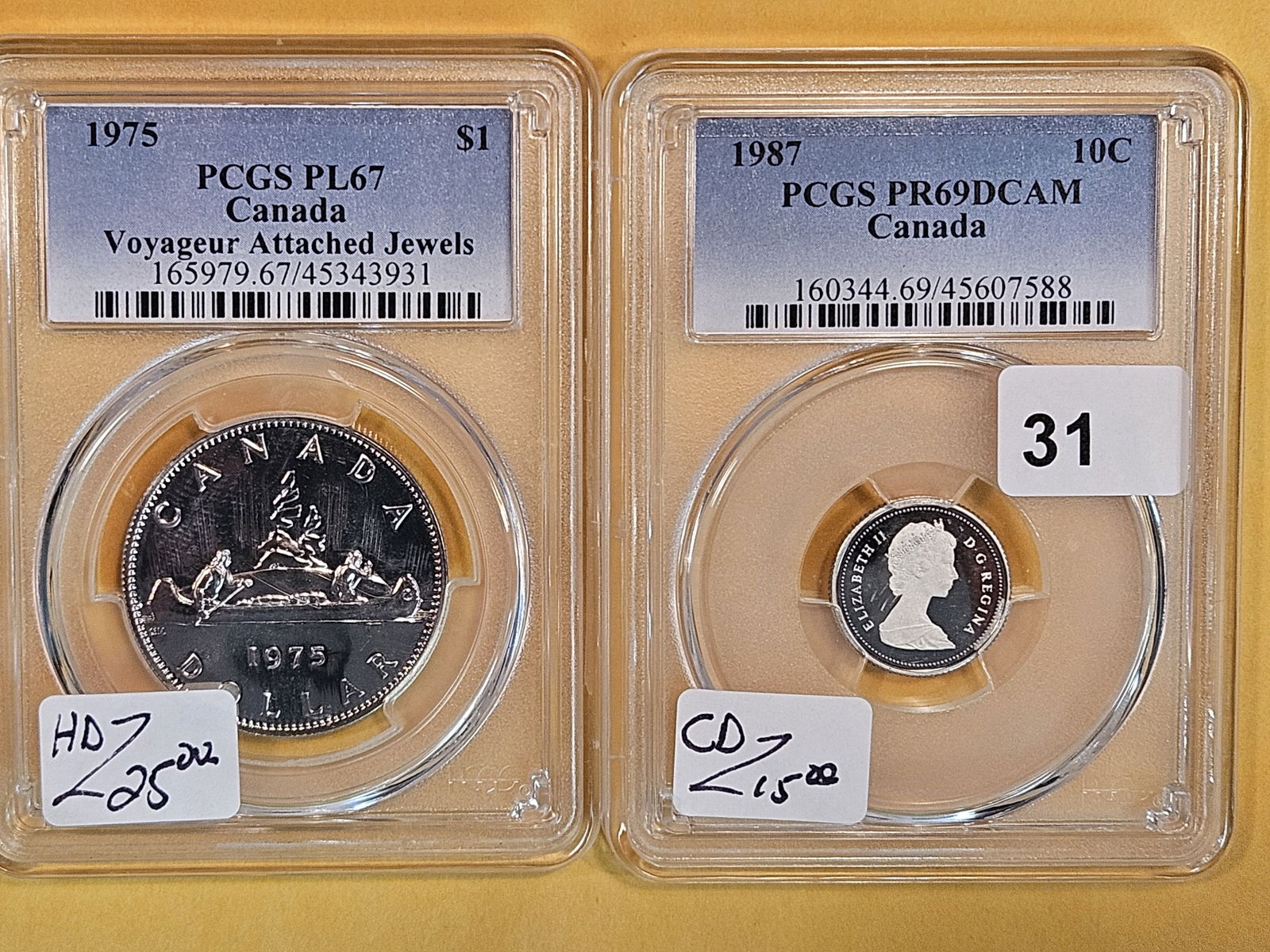 Two Near-Perfect PCGS-graded Canada coins (1 of 2)