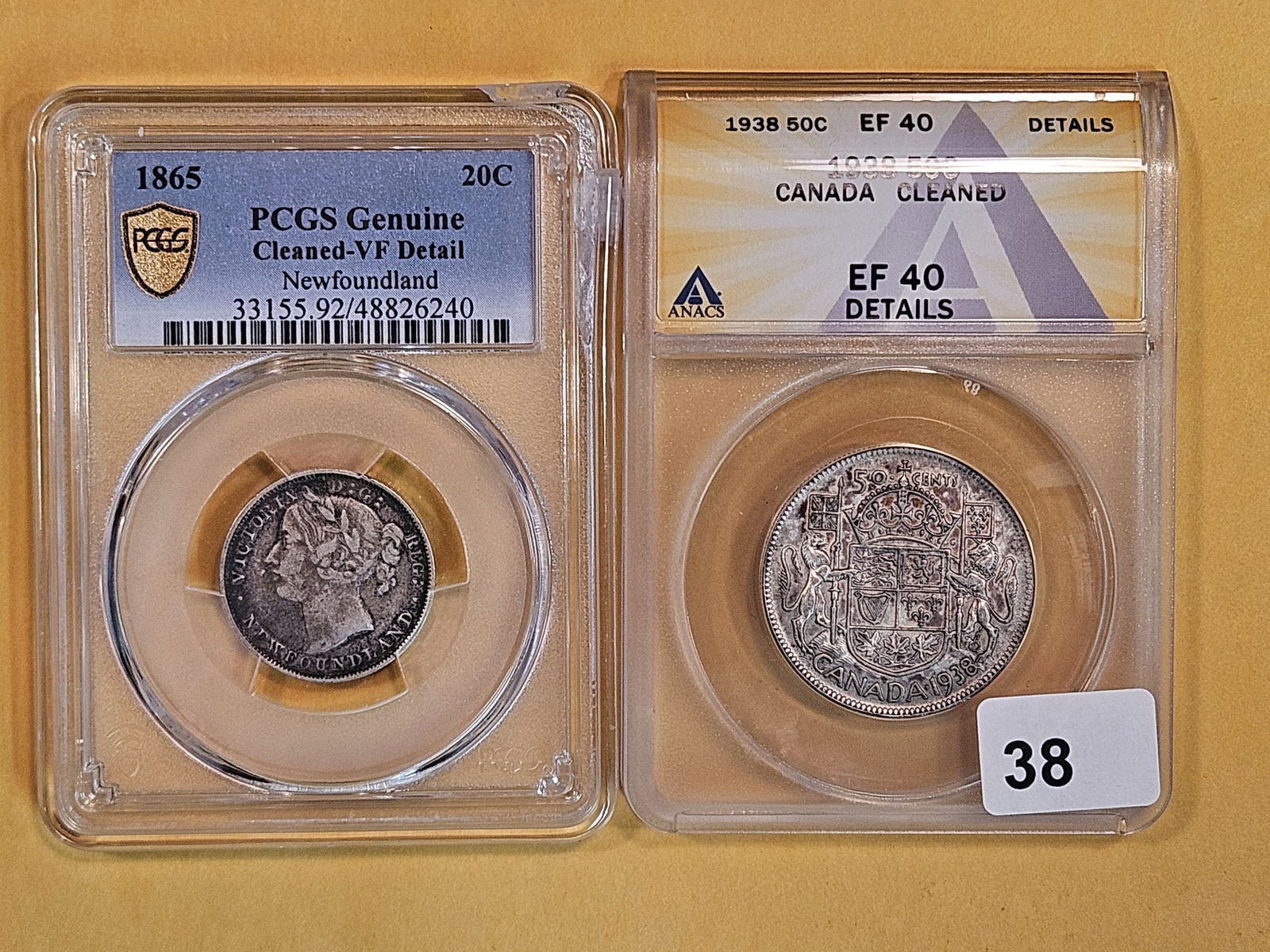 PCGS and ANACS-graded, silver, Newfoundland and Canadian coins (1 of 2)