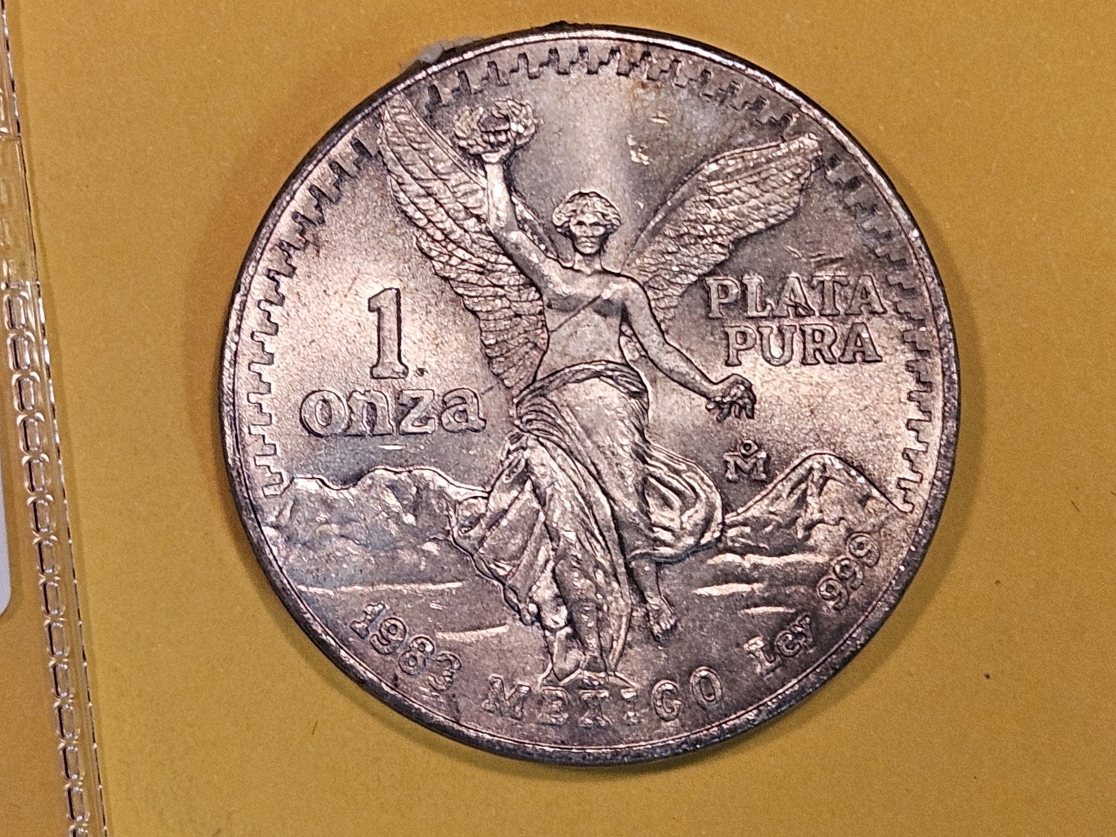 GEM Brilliant Uncirculated 1983 Mexico silver Onza: Libertad