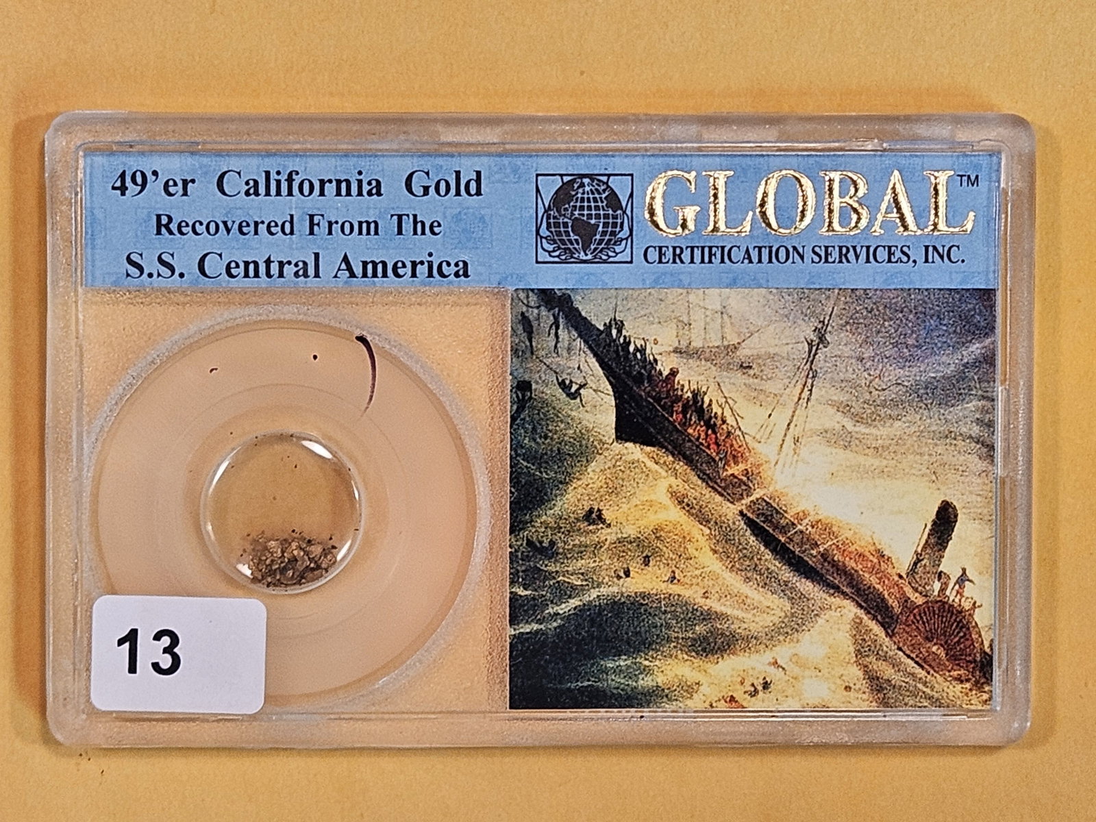 GOLD! Gold Pinch!: 49'er California Gold Recovered from the Shipwreck of the SS Central America!