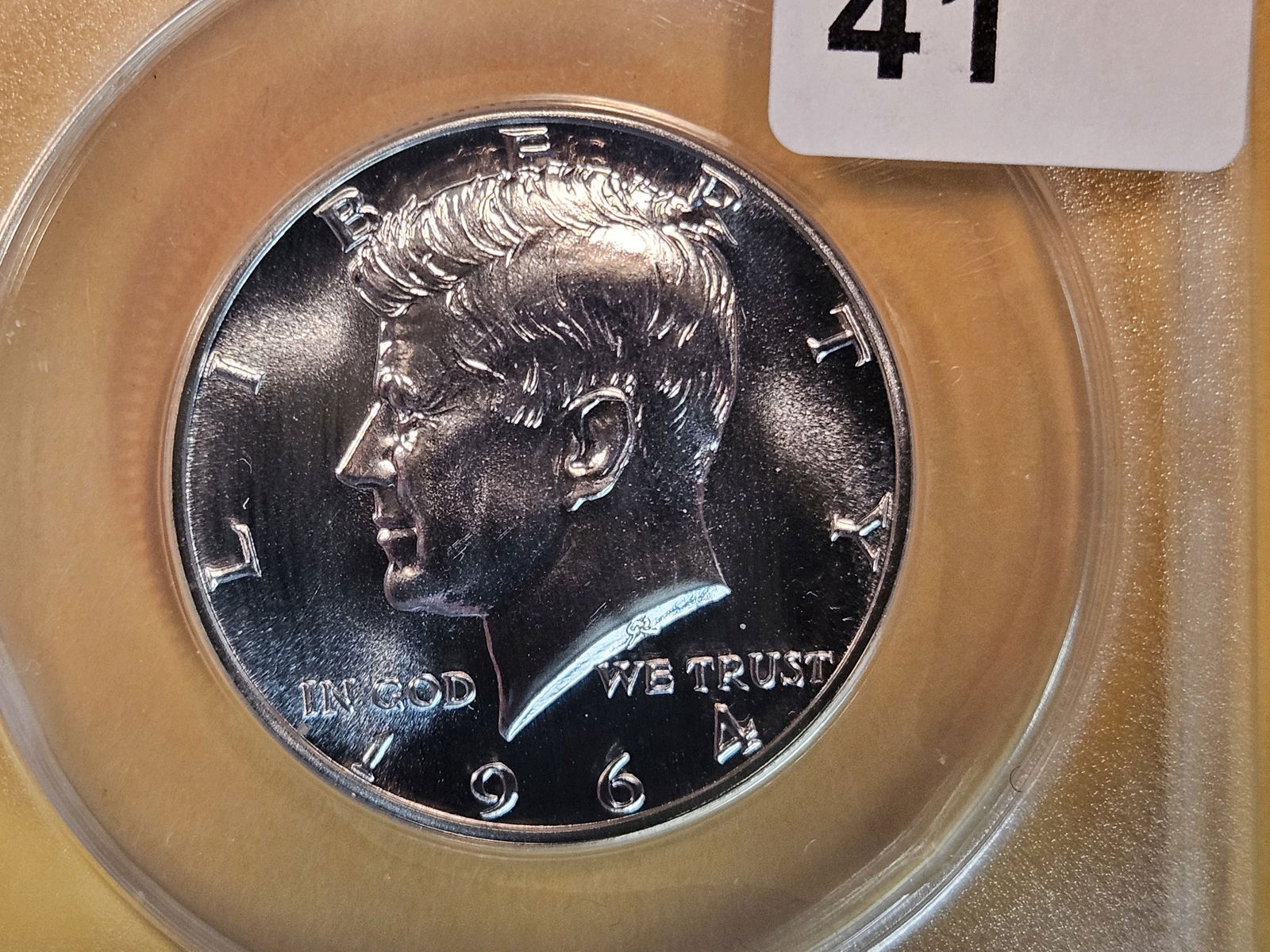 Superb GEM! ANACS 1964 Silver Kennedy Half Dollar (1 of 3)