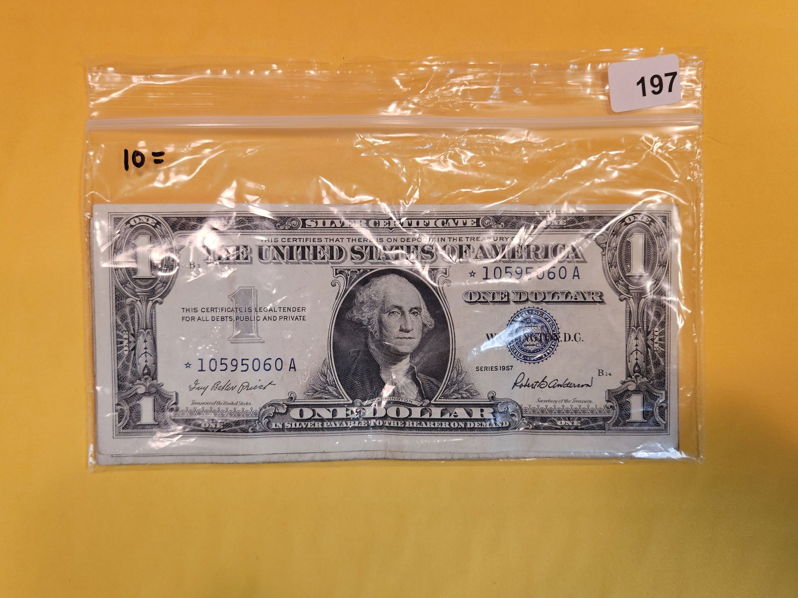 Ten, One Dollar, Star Replacement, Silver Certificates (1 of 2)