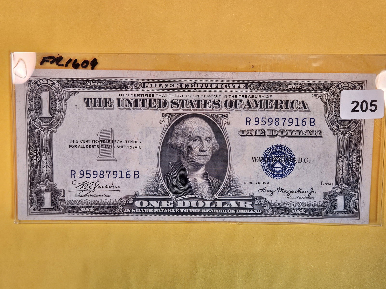 Crisp Uncirculated 1935-A One Dollar Silver Certificate (1 of 2)
