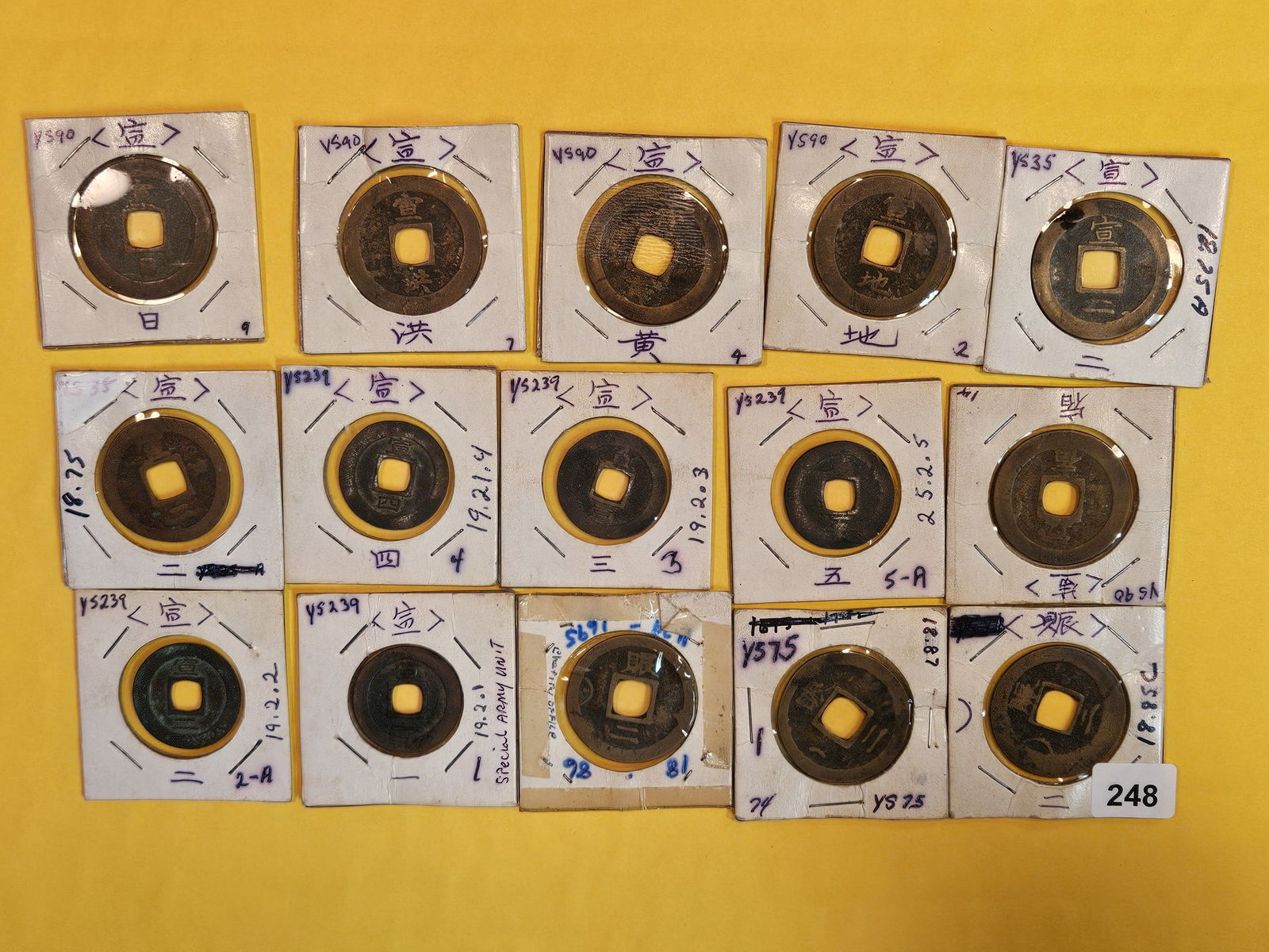 Fifteen mixed Asian coins (1 of 8)