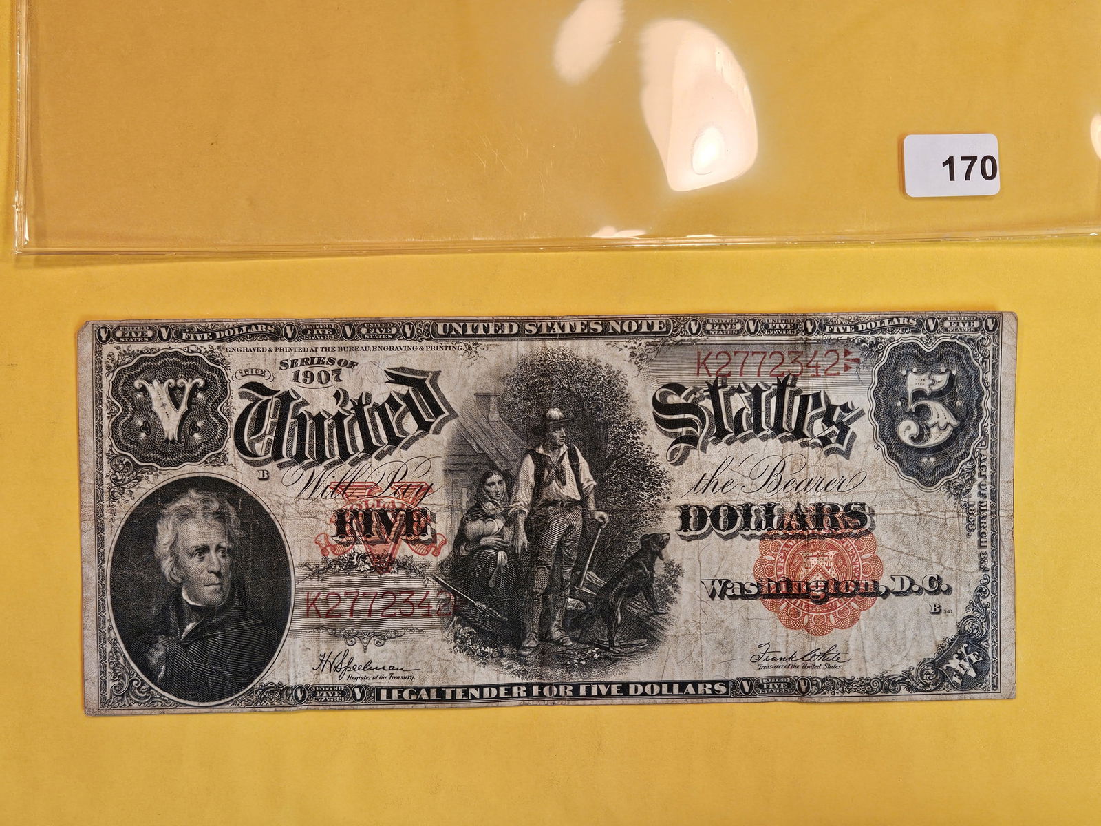 Series of 1907 Large Size Five Dollar US Legal Tender (1 of 2)