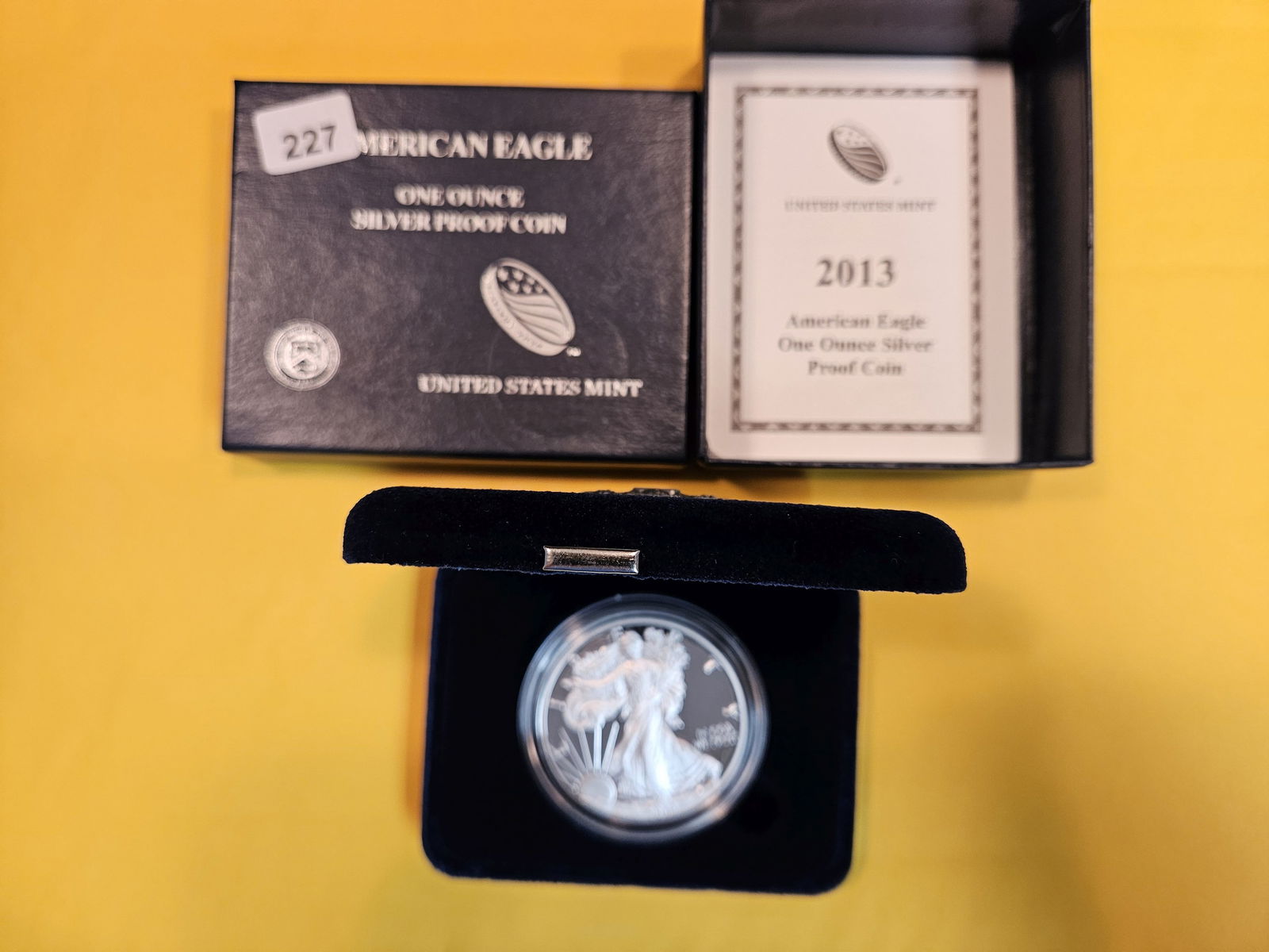GEM Proof Deep Cameo 2013 US American Silver Eagle (1 of 3)