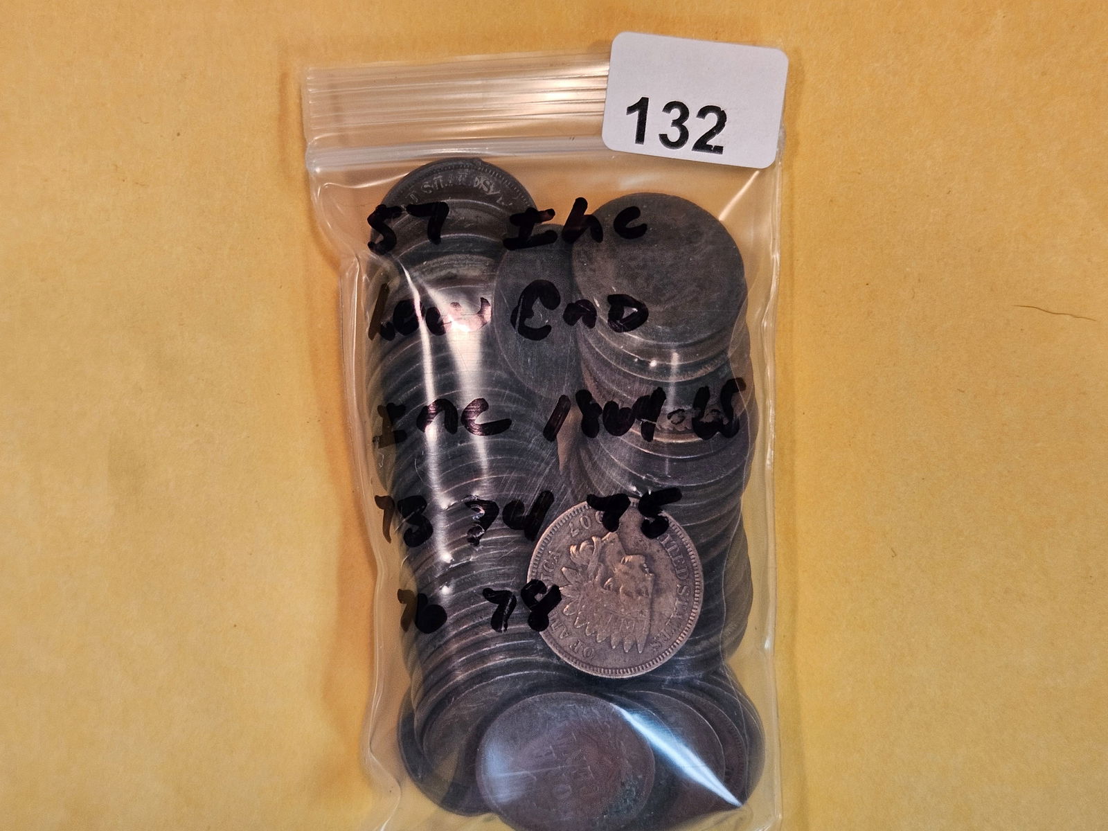 Fifty-seven Indian Cents (1 of 2)