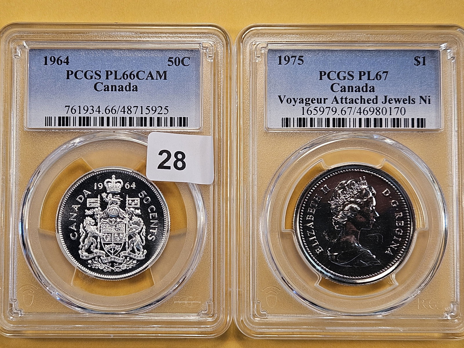 Two PCGS Graded Proof-Like Canadian Coins (1 of 6)