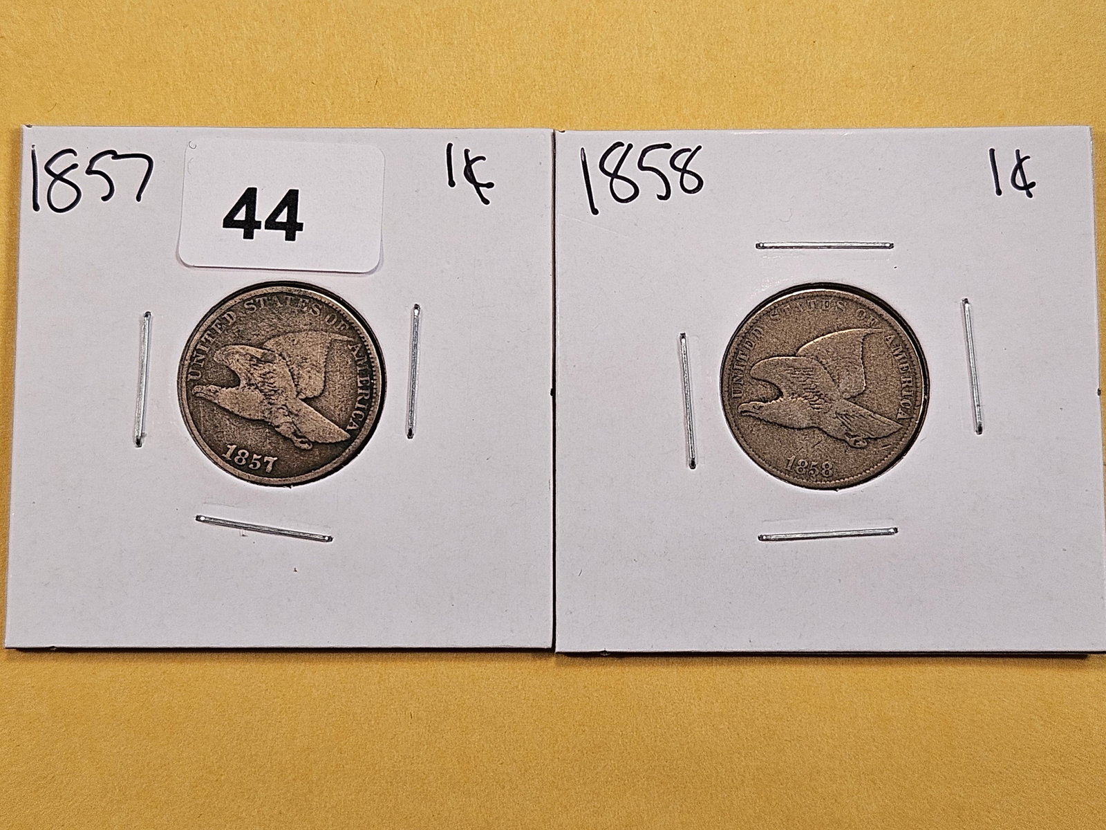Two Circulated Flying Eagle Cents (1 of 6)