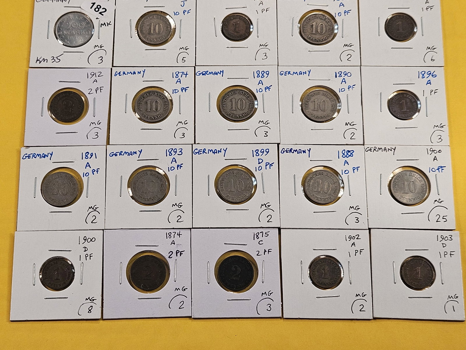 Twenty Mixed German Coins (1 of 5)