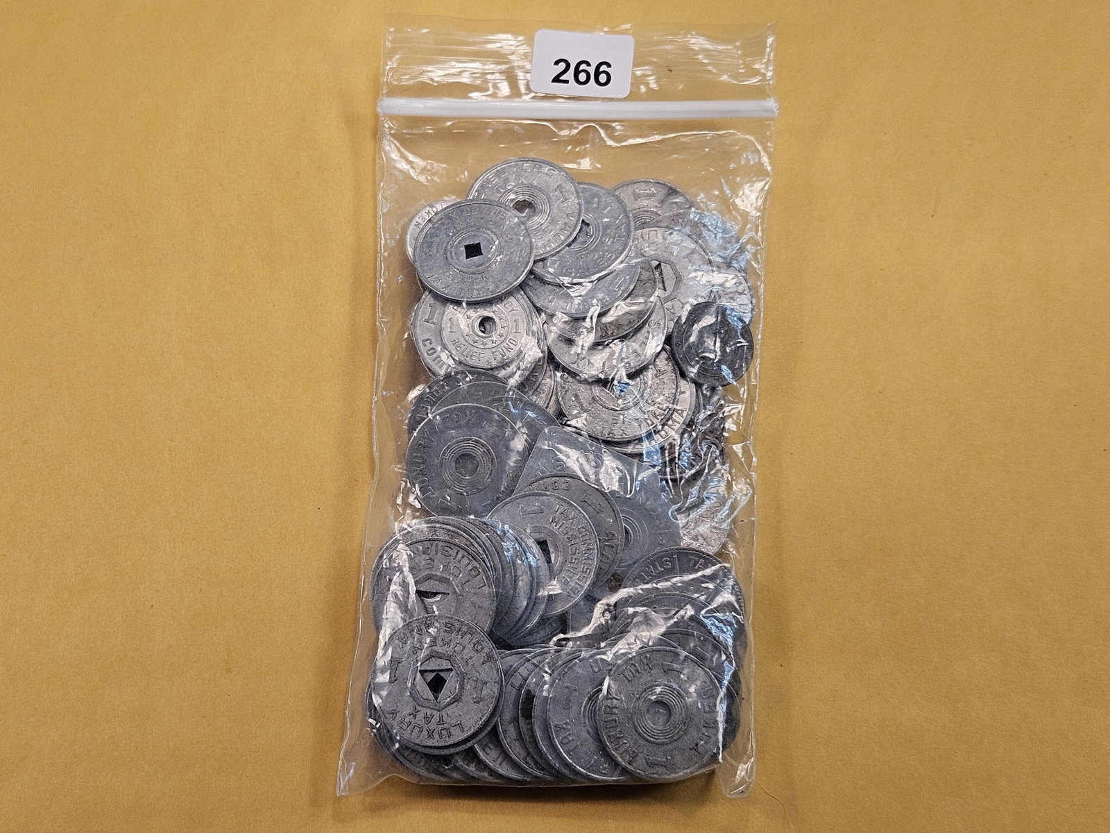 EXONUMIA!: Bag of Mixed Tax Tokens