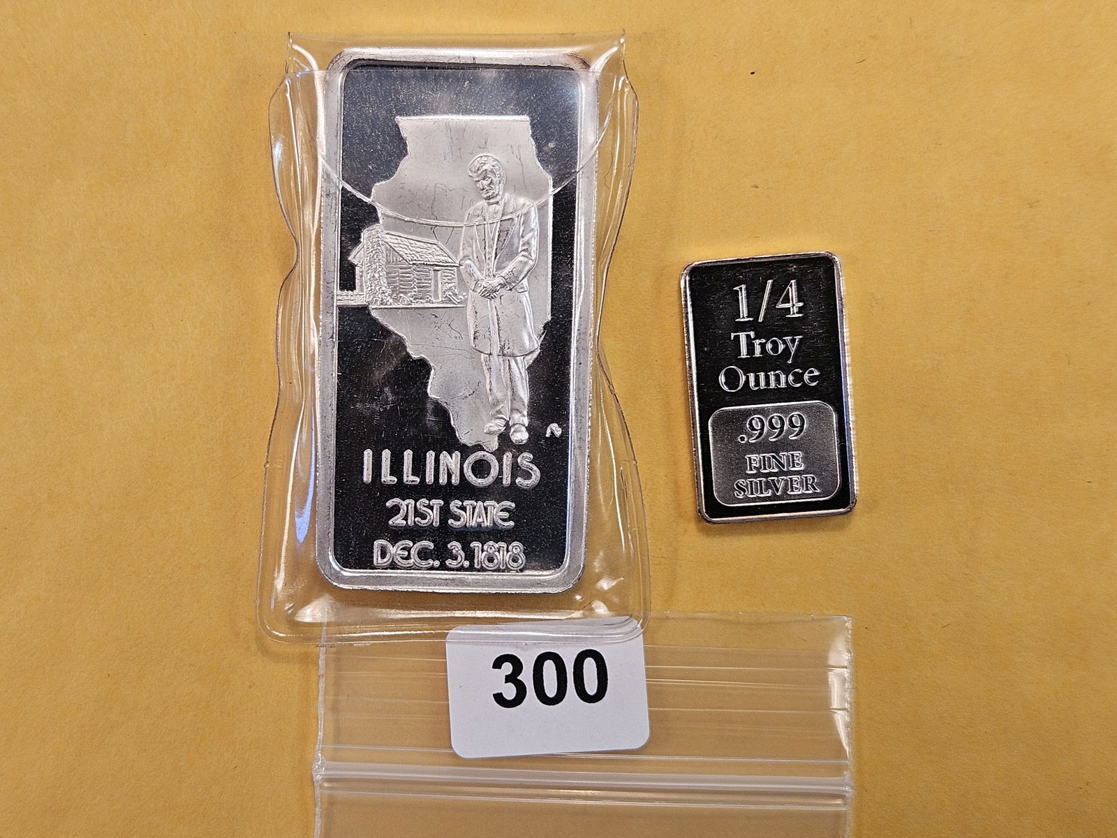 Two GEM Proof .999 Fine Silver Art Bars (1 of 2)