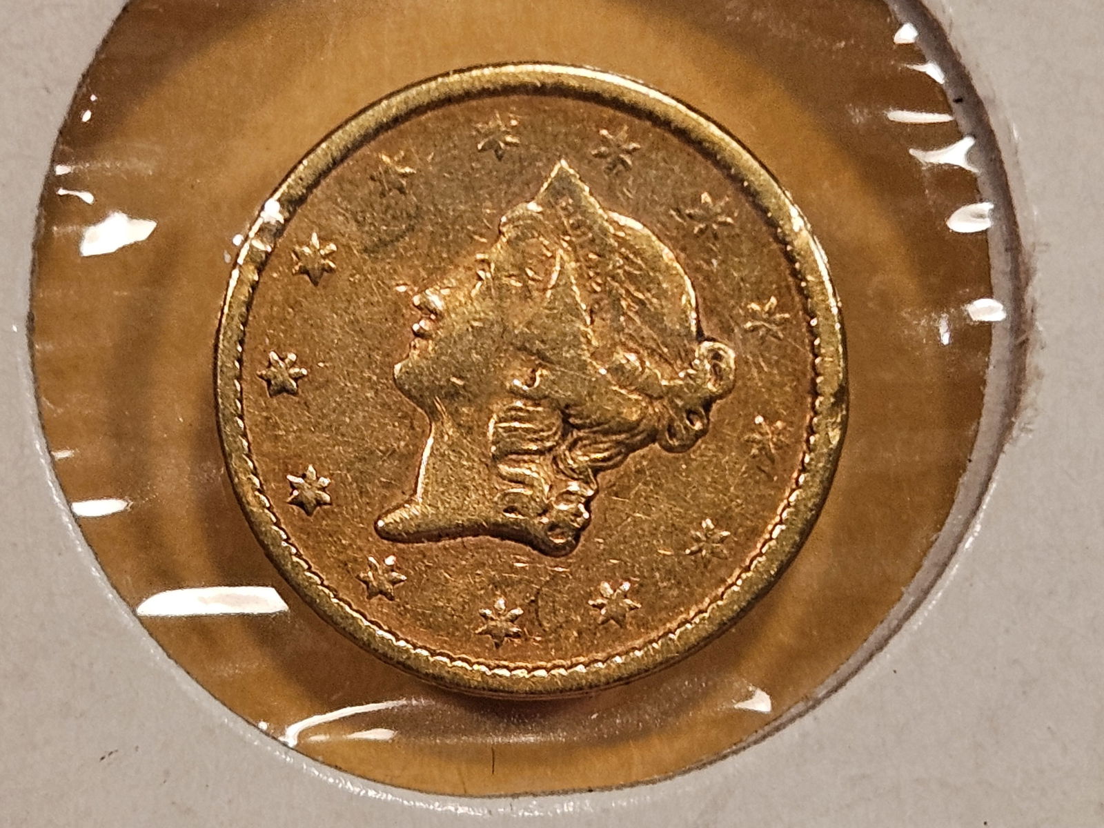 GOLD! 1851 Type 1 Gold Dollar (1 of 3)