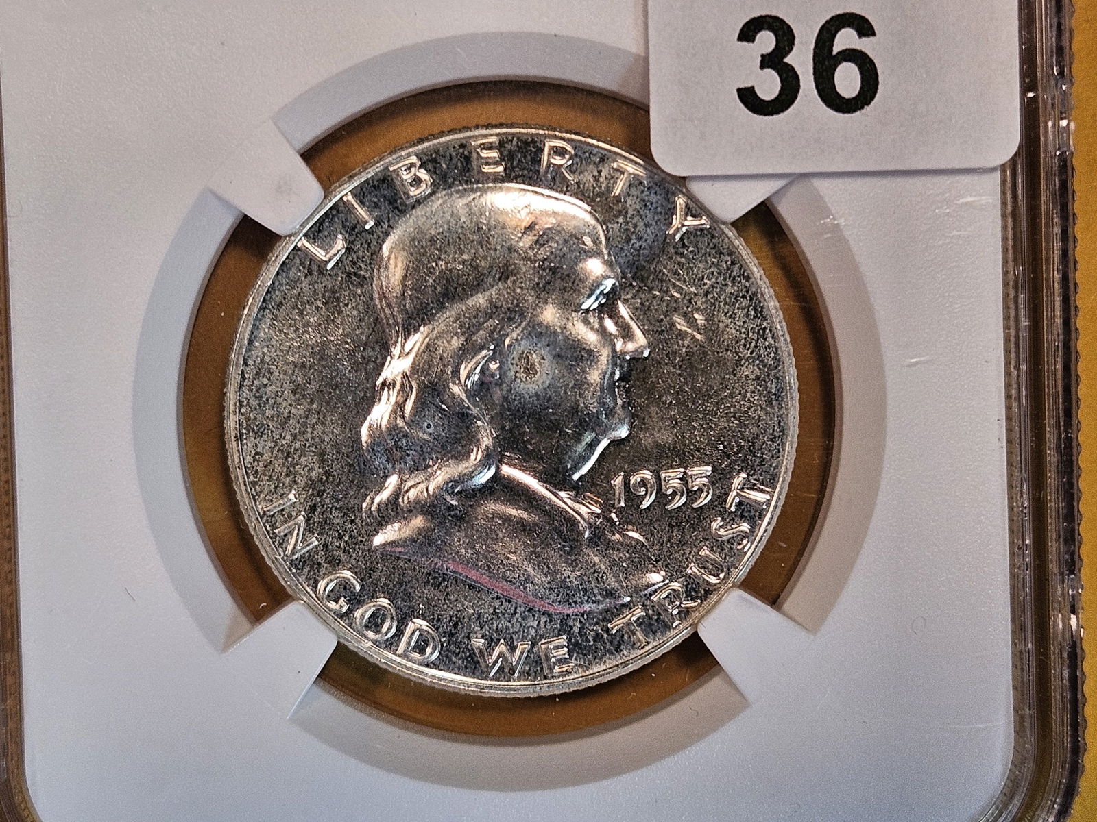 NGC 1955 Franklin Silver Half Dollar in GEM Proof (1 of 3)