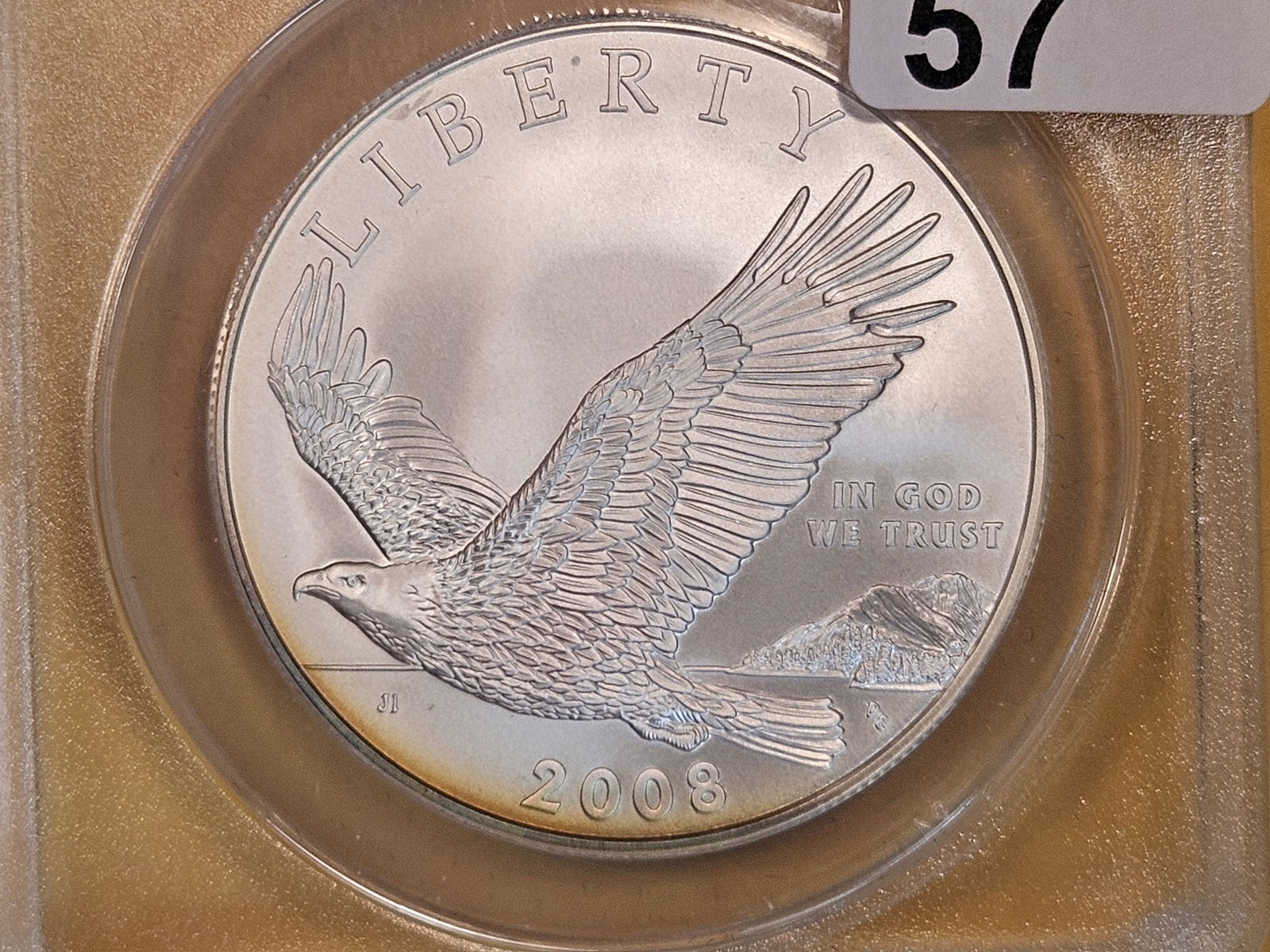 PERFECT! ANACS 2008-P Commemorative Silver Dollar in Mint State 70 (1 of 4)