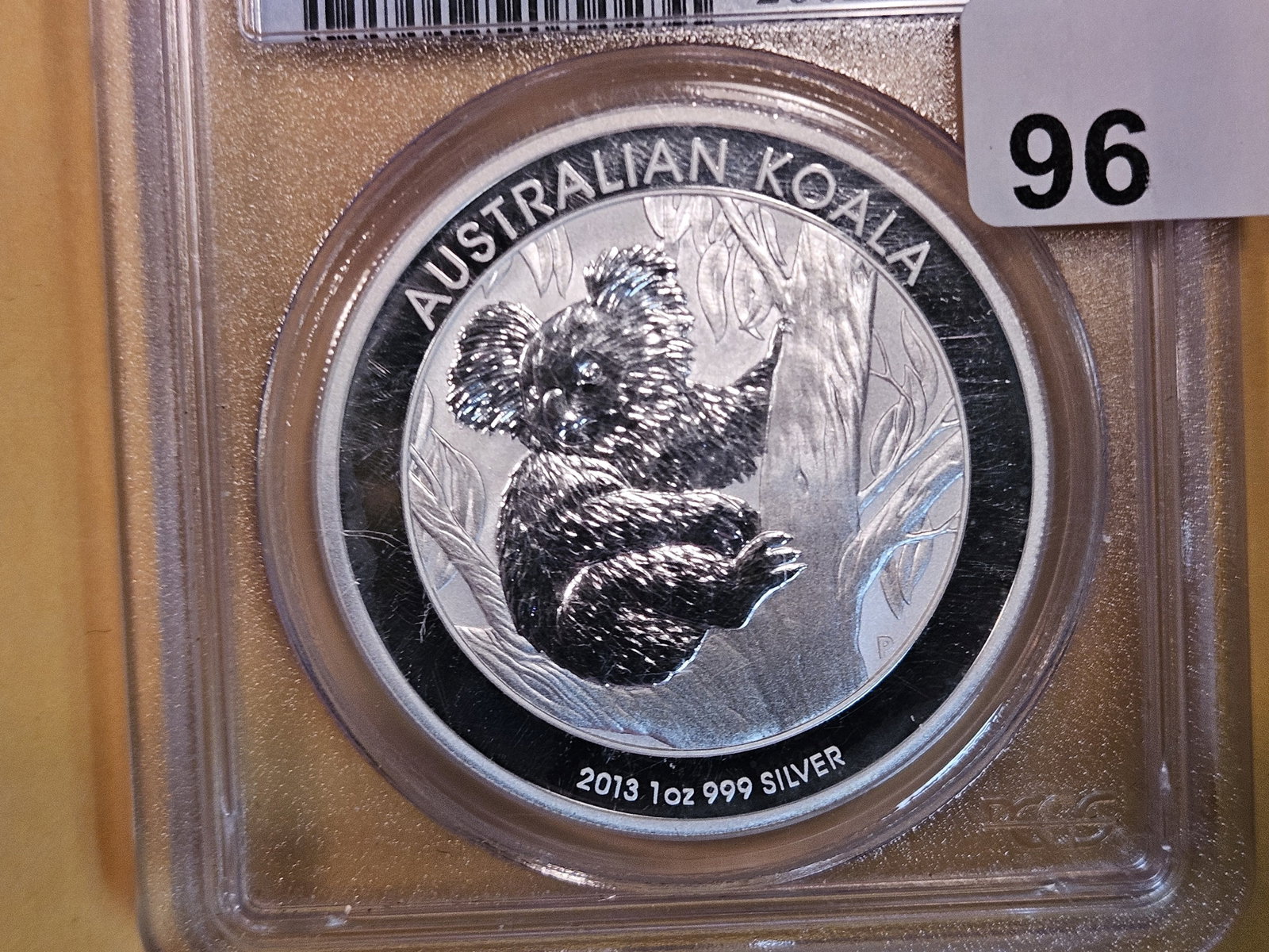 PERFECT! PCGS 2013-P Australia Silver Dollar in Mint State 70: Perfect Koala