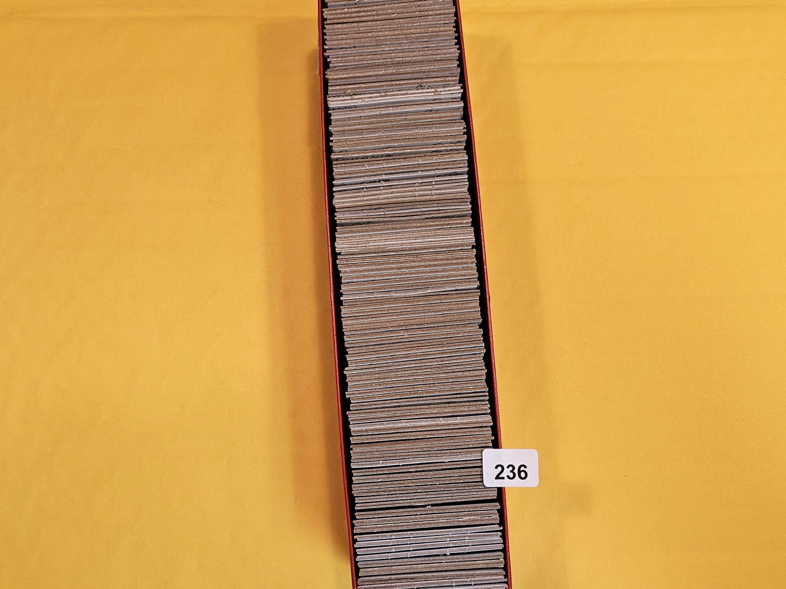 Full, Single-row Stock box of mixed World Coins (1 of 4)